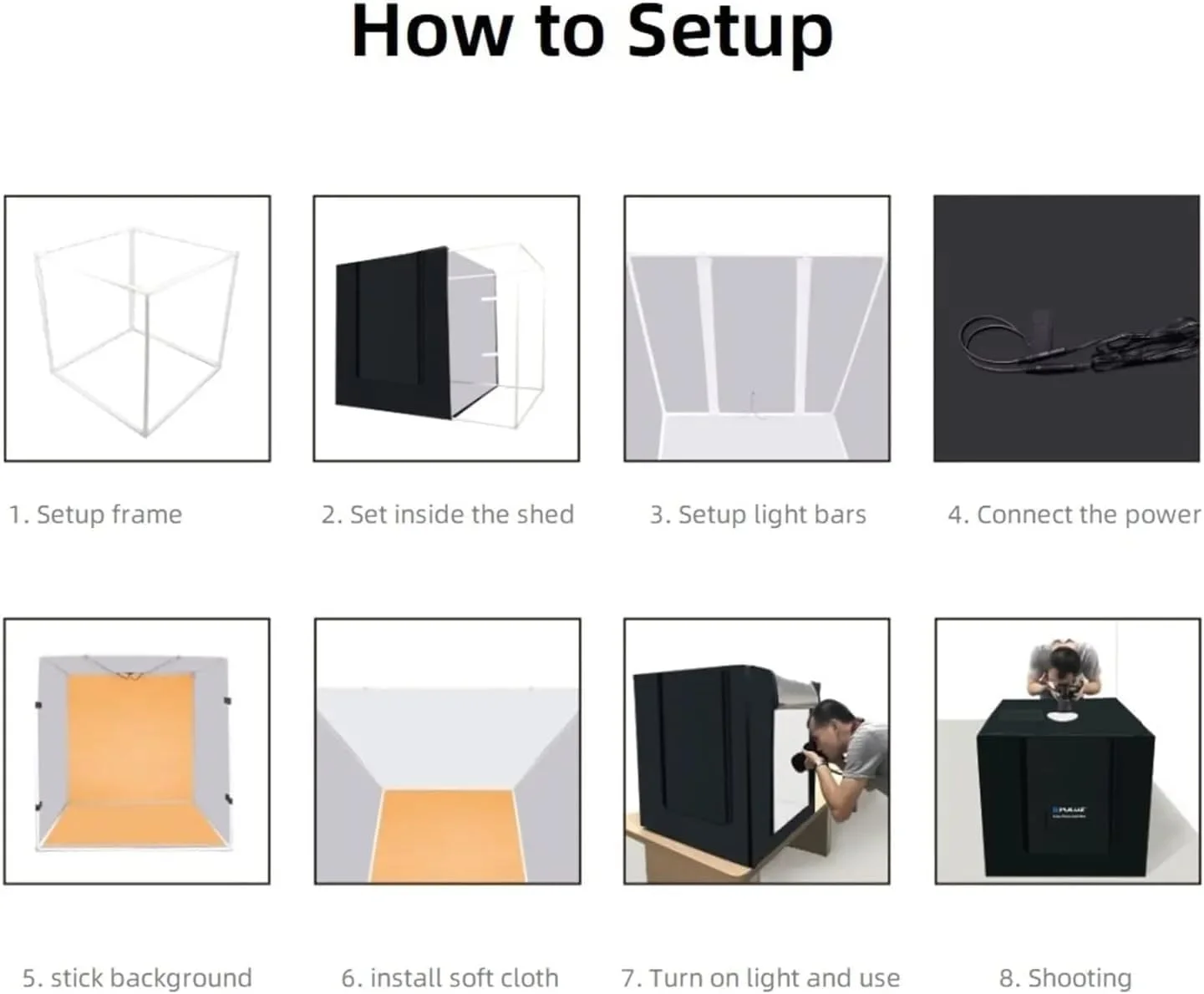 جعبه نور استودیویی قابل حمل 80 * 80 سانتی متر با ال ای دی سفید 80 وات 8500 لومن، دارای 3 پس زمینه رنگی، دو صفحه نور، چادر عکاسی تاشو برای عکاسی محصول و پرتره جعبه نور استودیویی قابل حمل 80 * 80 سانتی متر با ال ای دی سفید 80 وات 8500 لومن، دارای 3 پس زمینه رنگی، دو صفحه نور، چادر عکاسی تاشو برای عکاسی محصول و پرتره