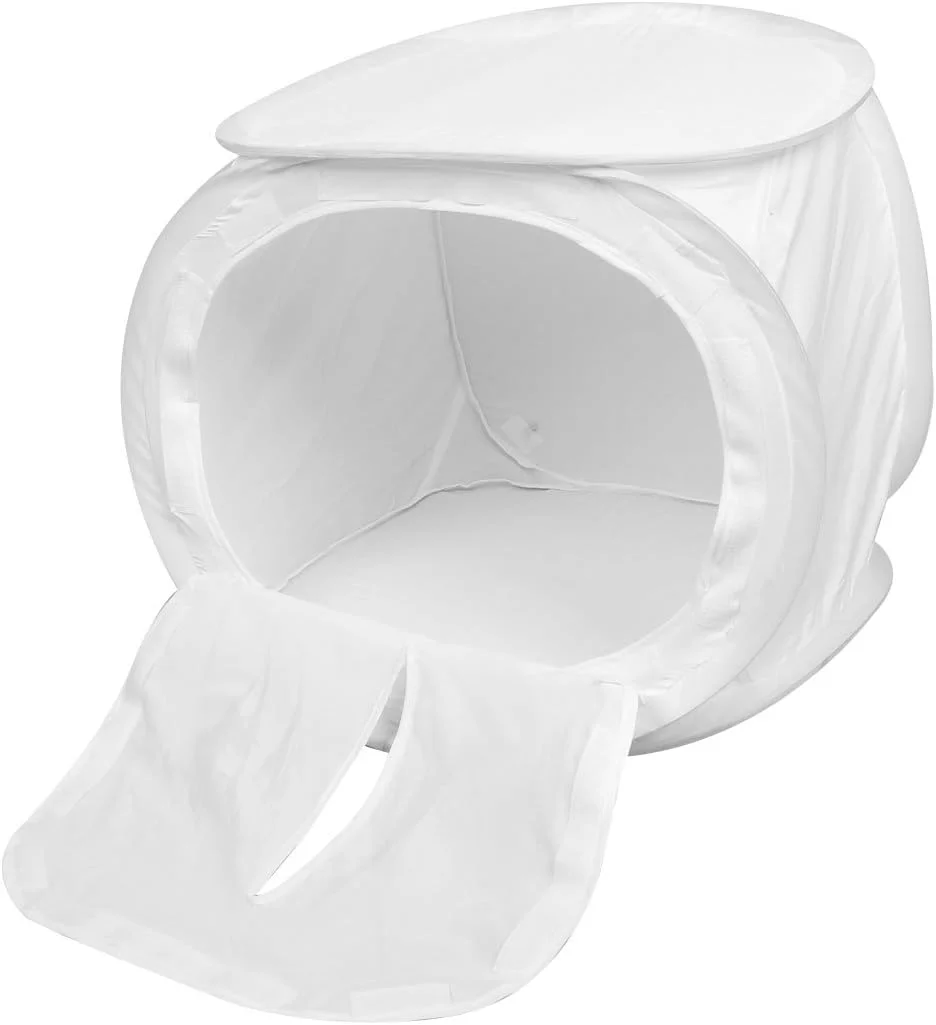 جعبه نور استودیو عکاسی 40 سانتی متری با پس زمینه های رنگی