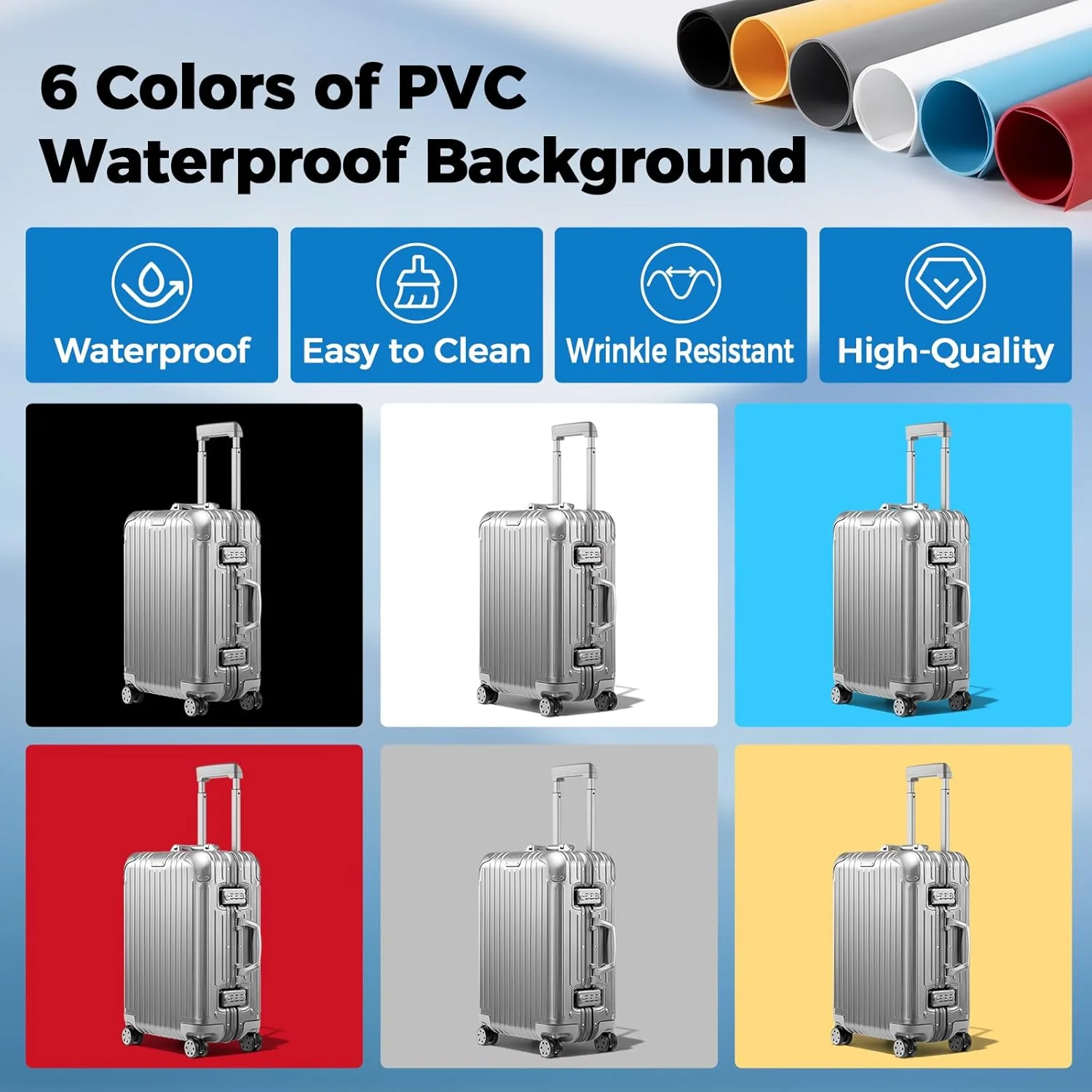 جعبه نور عکاسی، جعبه نور استودیویی قابل حمل در اندازه های مختلف، کیت چادر عکاسی با 405 مهره نوری و 6 پس زمینه رنگی. لایت باکس با 3 صفحه نور کم نور برای عکاسی