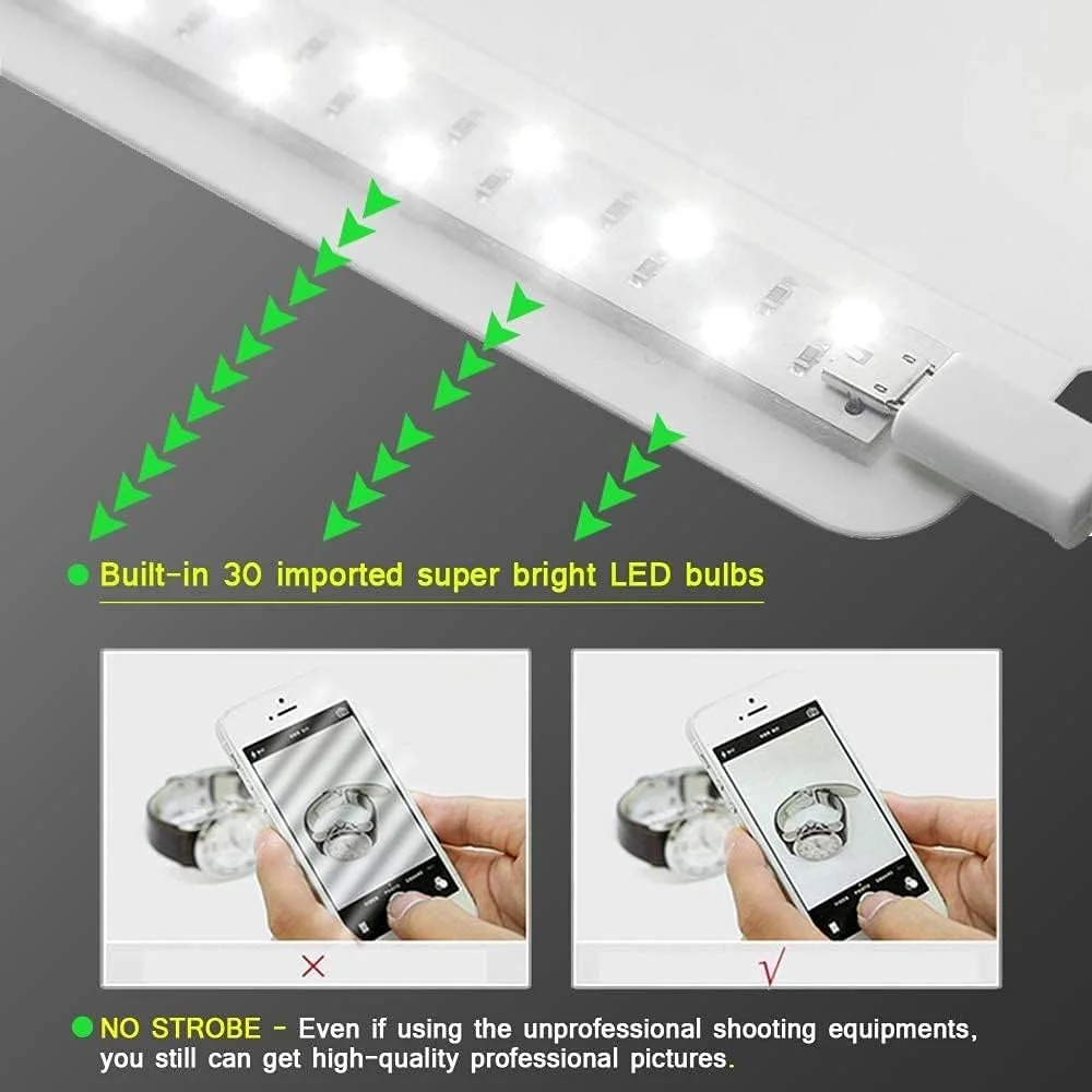 جعبه نور استودیویی متوسط ساتیام کرافت مناسب عکاسی محصول، عکاسی و کارهای DIY (یک عدد، 30 سانتی متر)