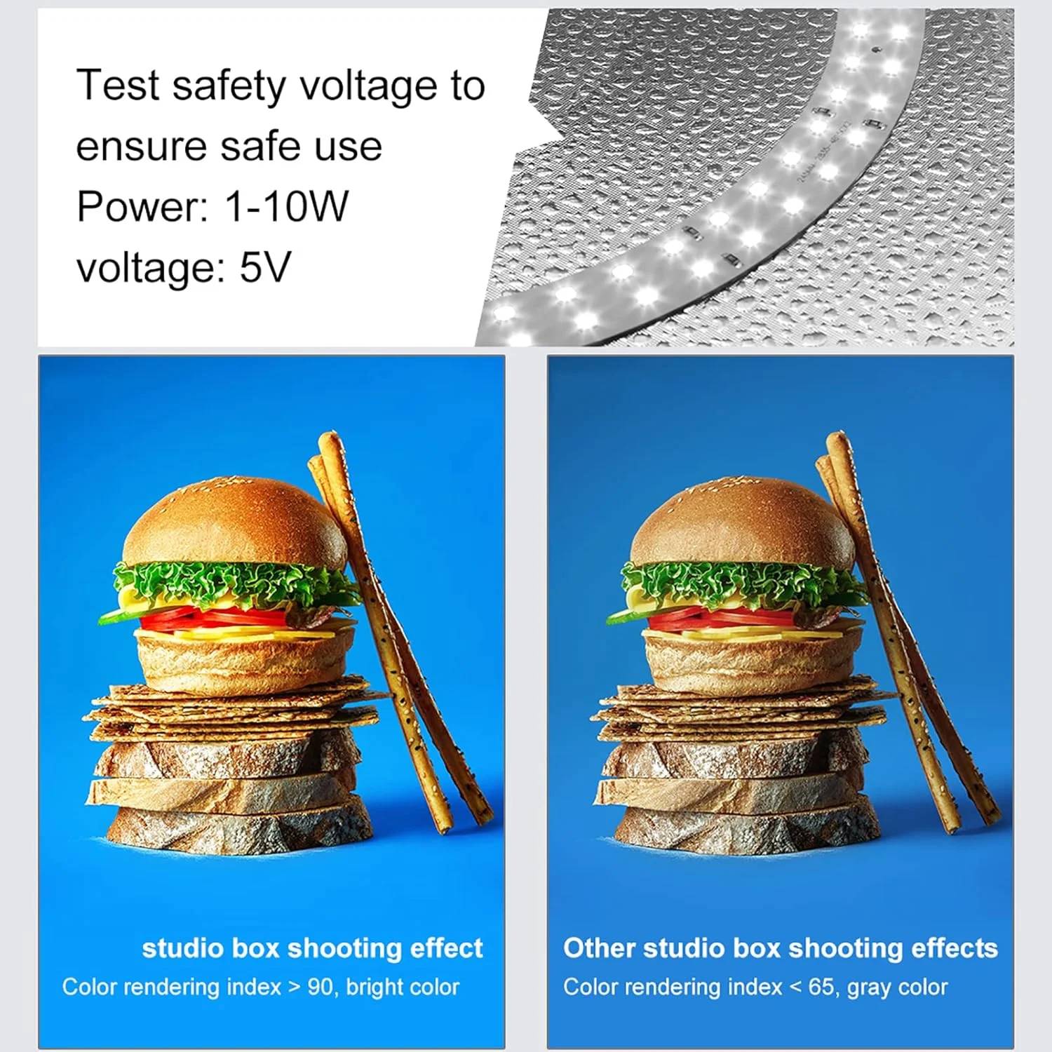 جعبه نور کوچک، جعبه نور استودیویی تاشو عکاسی، کیت چادر عکاسی حرفه ای 25x25 سانتی متری با چراغ های LED دیمر دار، 6 پس زمینه برای جواهرات، مدل های مینیاتوری، غذاهای لذیذ