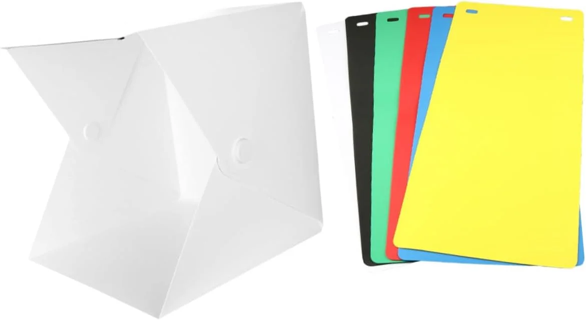 چادر استودیویی عکسبرداری کوچک یاردن فان با 6 رنگ پس زمینه قابل حمل و جعبه چراغ های ال ای دی 30 سانتی متری تاشو برای عکاسی