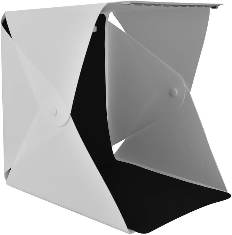 کیت چادر نور استودیویی عکس قابل حمل، جعبه نور عکاسی کوچک تاشو با 4 پس زمینه رنگی، ایده آل برای عکس محصولات کوچک