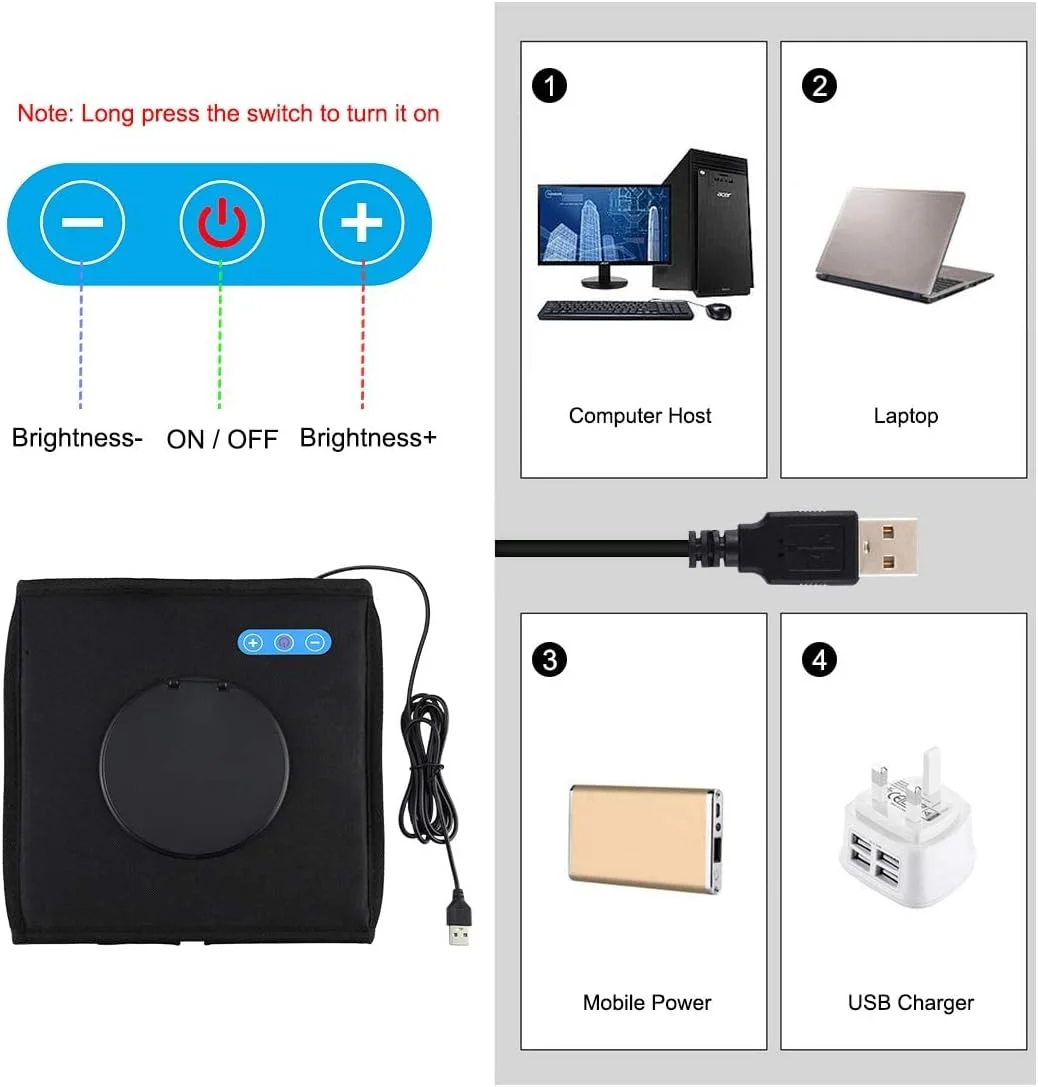 جعبه نور عکاسی، جعبه نور استودیویی قابل حمل، کیت چادر عکاسی حرفه ای 16" x 16" با نور LED رومیزی 216 و 3 پس زمینه جعبه عکس برای عکاسی محصول