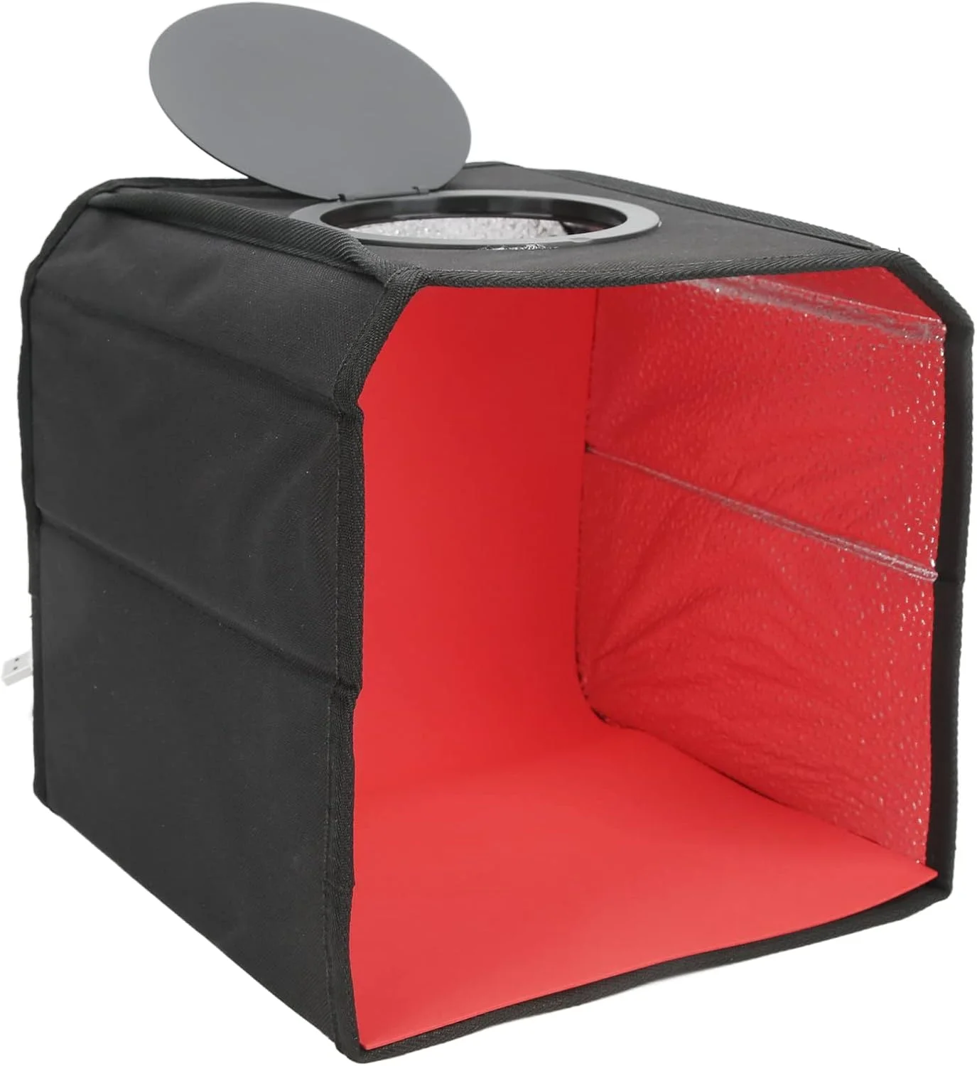 چادر نور قابل حمل، جعبه نور ال ای دی دوربین، جعبه استودیویی با قابلیت تنظیم نور، چند پنجره، مهره لامپ پچینگ، با دوشاخه USB، برای عکاسی (25 سانتی متر)