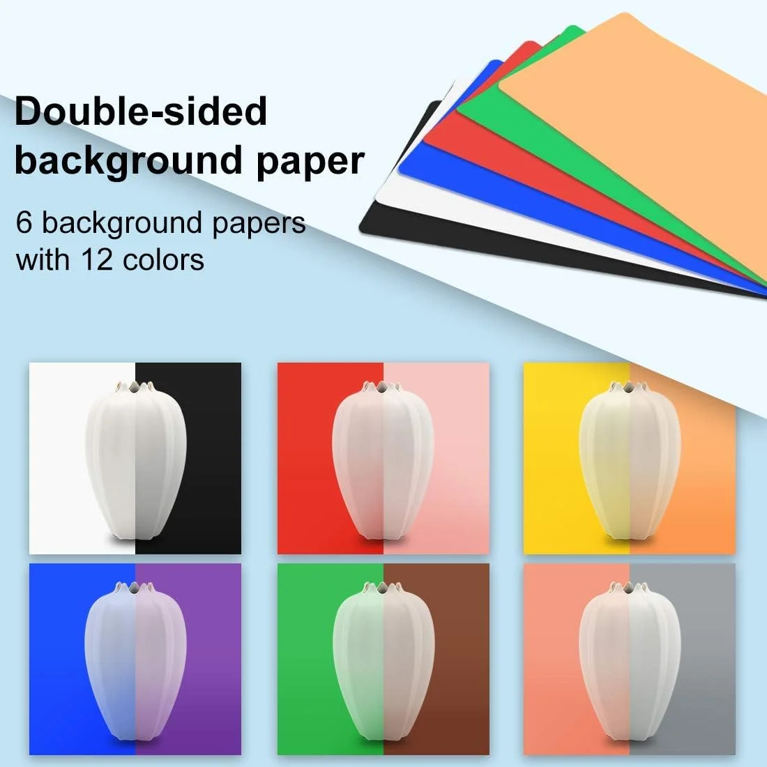 جعبه نور عکاسی، جعبه نور استودیویی قابل حمل، کیت چادر عکاسی حرفه ای 16" x 16" با نور LED رومیزی 216 و 3 پس زمینه جعبه عکس برای عکاسی محصول