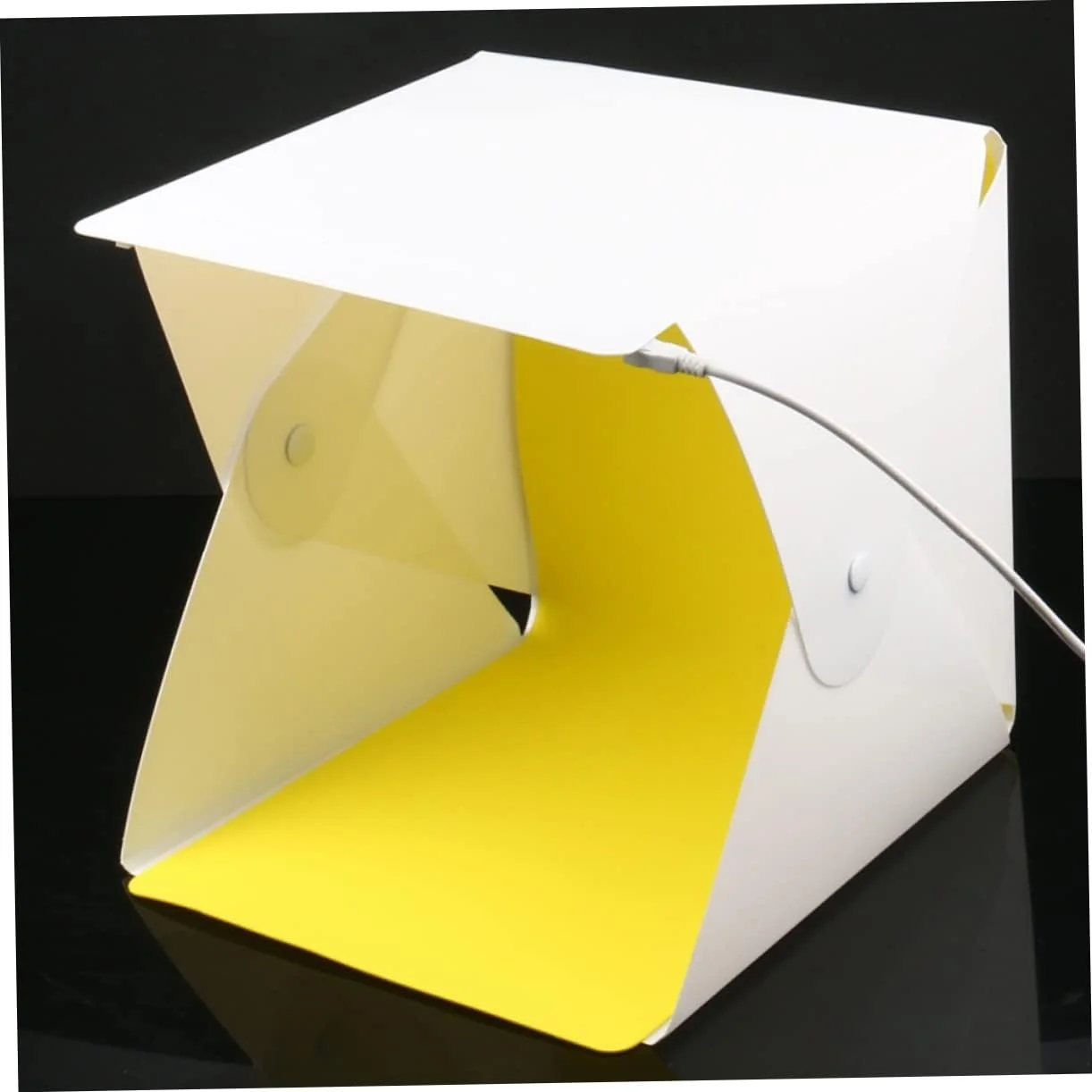 چادر استودیویی عکسبرداری کوچک یاردن فان با 6 رنگ پس زمینه قابل حمل و جعبه چراغ های ال ای دی 30 سانتی متری تاشو برای عکاسی