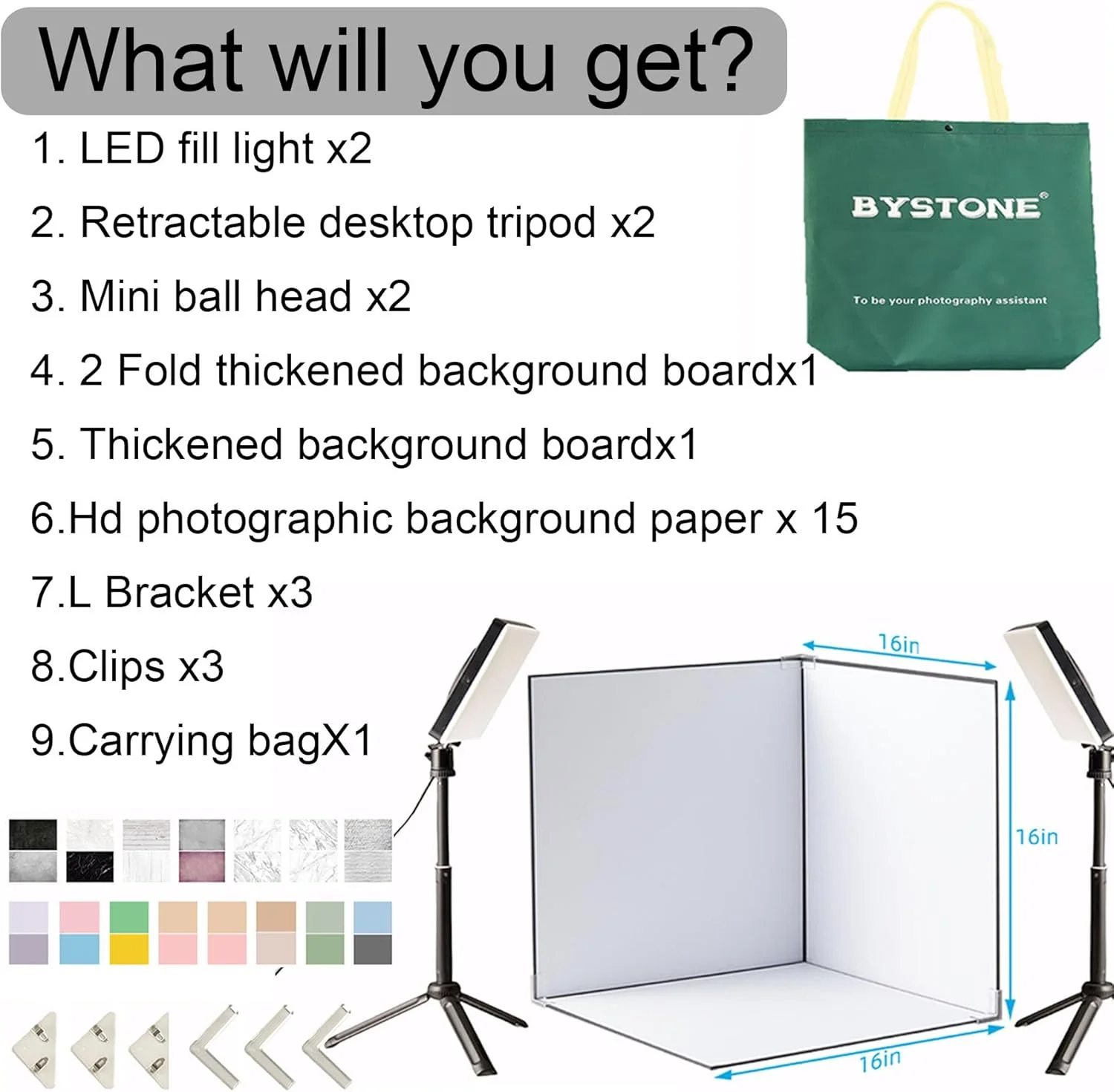 جعبه نور ارتقا یافته، جعبه نور استودیویی عکس قابل حمل 16x16، کیت چادر حرفه ای با 288 چراغ LED، 15 پس زمینه با کیفیت بالا برای عکاسی از غذا و محصولات کوچک جعبه نور ارتقا یافته، جعبه نور استودیویی عکس قابل حمل 16x16، کیت چادر حرفه ای با 288 چراغ LED، 15 پس زمینه با کیفیت بالا برای عکاسی از غذا و محصولات کوچک