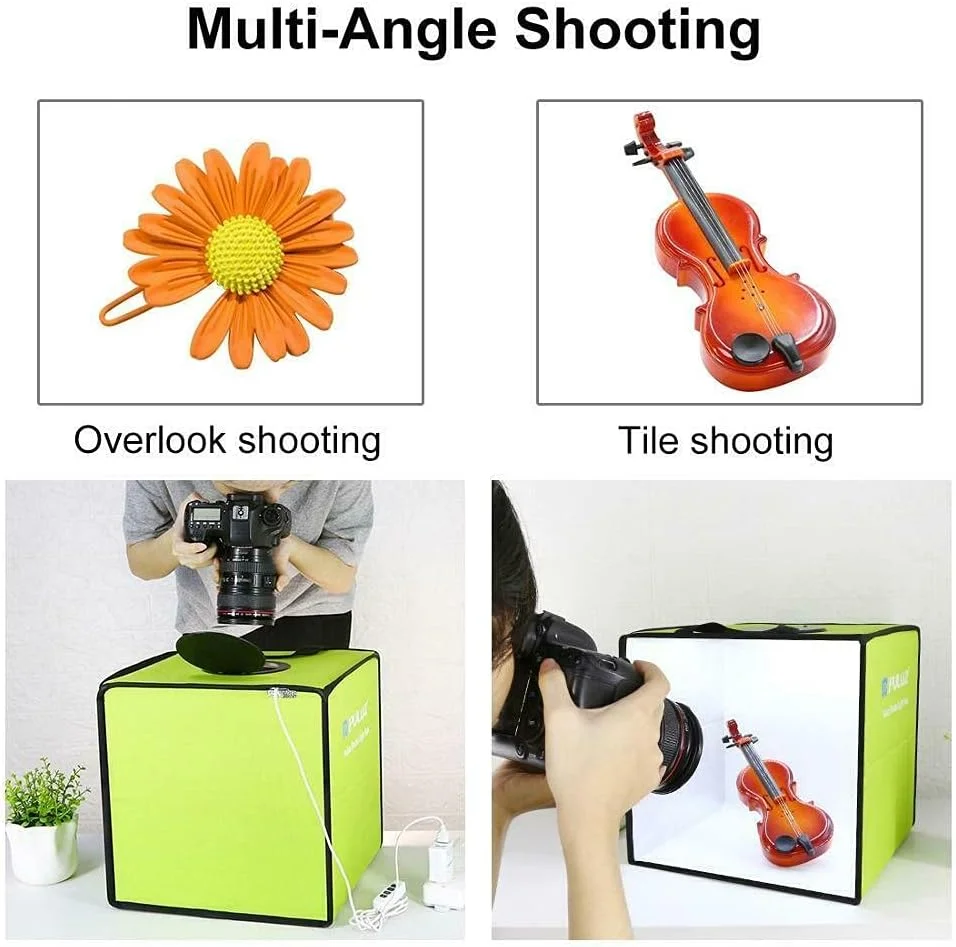 جعبه استودیوی نورپردازی عکس تاشو و قابل حمل SWISSO با پس زمینه 12 رنگ، سایز: 25cm x 25cm x 25cm (مشکی) جعبه استودیوی نورپردازی عکس تاشو و قابل حمل SWISSO با پس زمینه 12 رنگ، سایز: 25cm x 25cm x 25cm (مشکی)