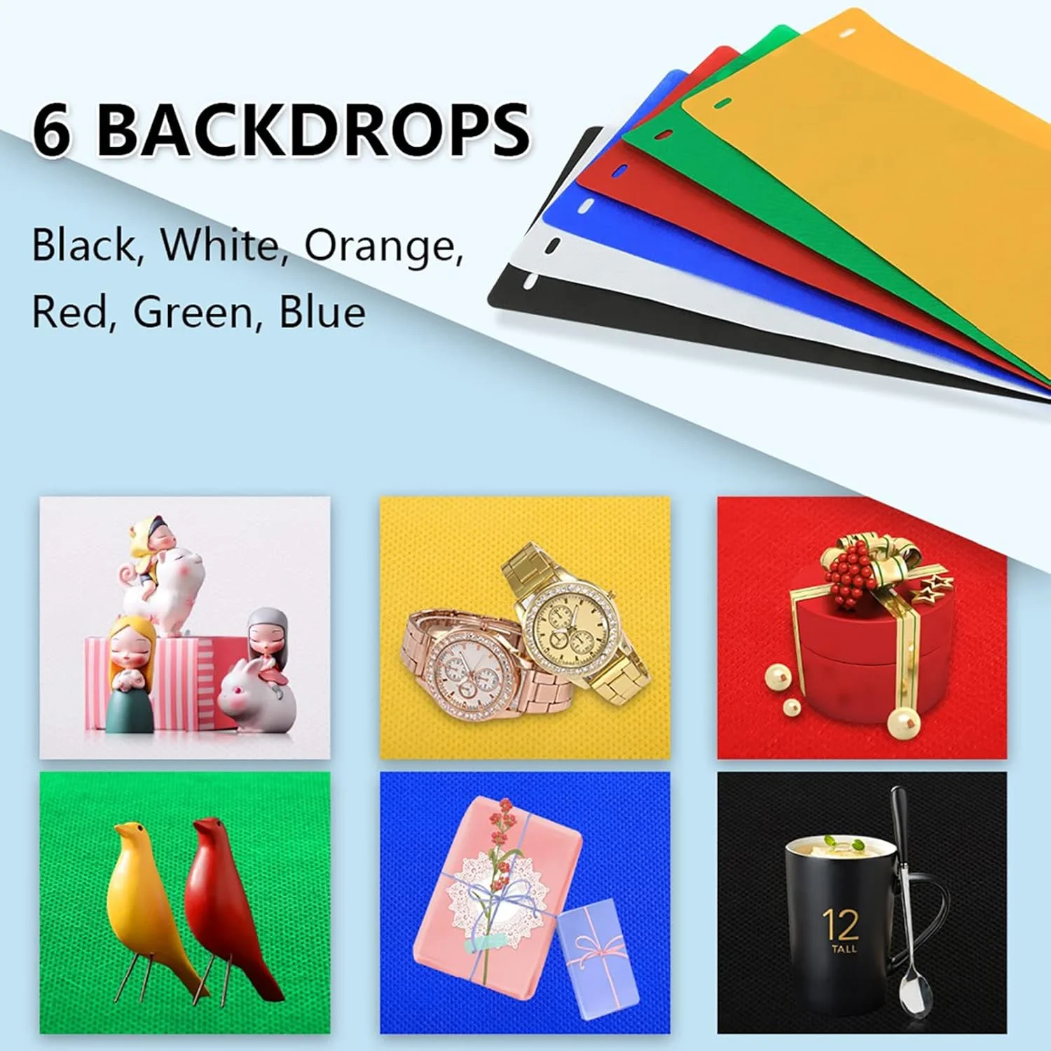 جعبه نور کوچک، کیت چادر نور عکاسی استودیویی تاشو قابل حمل با 40 چراغ LED حلقه ای + 6 نوع پس زمینه رنگی، مناسب برای ابزارها، تلفن های همراه، صنایع دستی، ظروف جعبه نور کوچک، کیت چادر نور عکاسی استودیویی تاشو قابل حمل با 40 چراغ LED حلقه ای + 6 نوع پس زمینه رنگی، مناسب برای ابزارها، تلفن های همراه، صنایع دستی، ظروف