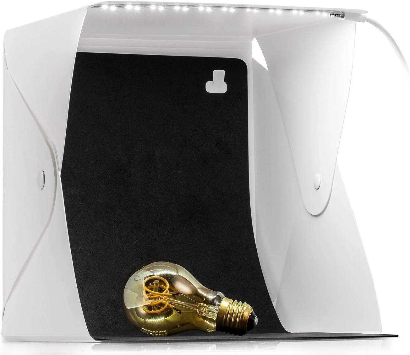 جعبه نور قابل حمل کوچک استودیویی سیگا برای عکاسی محصول با پس زمینه (23 سانتی متر)