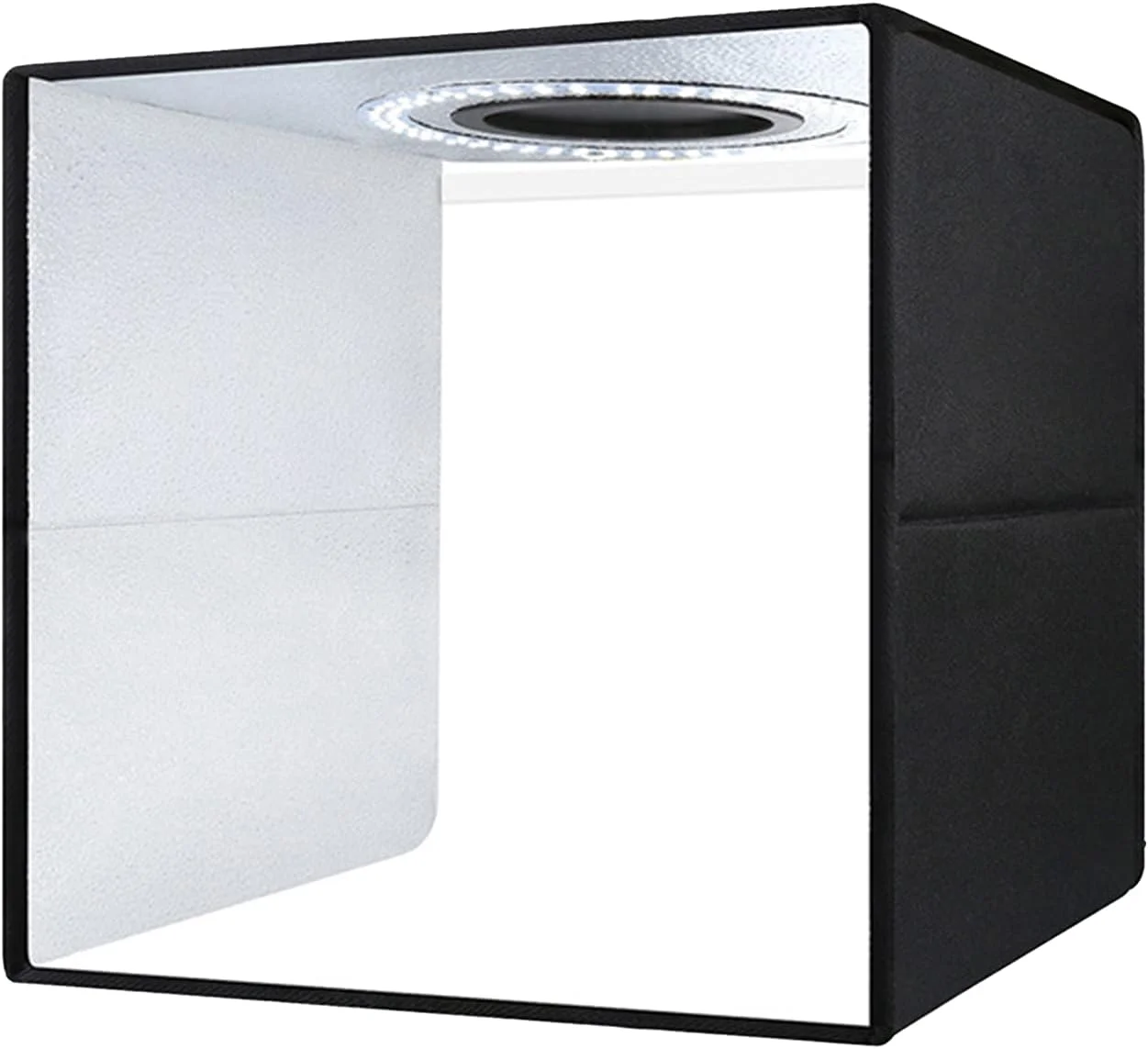 جعبه نور استودیویی عکس Yolispa 30 سانتی‌متری، جعبه نور تاشو برای عکاسی، مکعب نور با سطوح روشنایی قابل تنظیم و 6 پس‌زمینه رنگی برای نمایش محصول