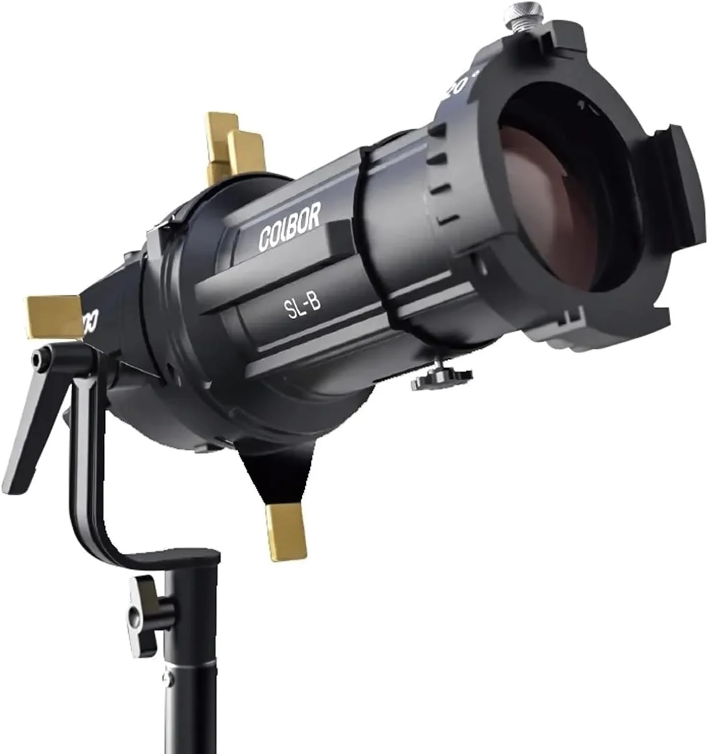 کیت اسنوت مخروطی نورافکن اپتیکال Labymos SL20-B با مانت بوئنز، اصلاح کننده نور و پروژکتور برای نورهای LED مدل CL60/CL60R/CL100X/CL100 به همراه 30 گوبو، 4 شاتر فلزی داخلی و 1 هولدر فیلتر رنگی