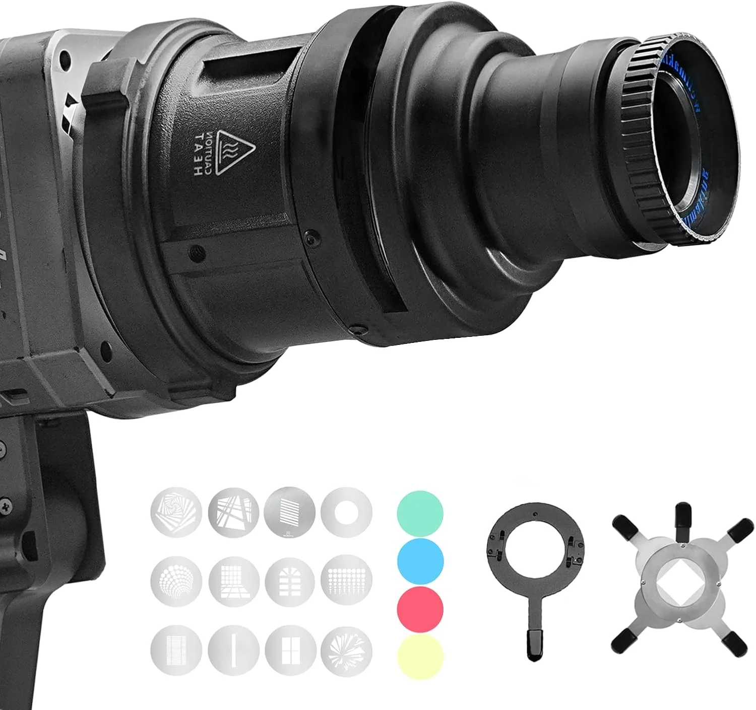 اسنوت اپتیکال مانت بوئنز مدل S-80LED طراحی شده منحصراً برای چراغ های LED، خروجی 90٪ روشن تر با لنز فوکوس قابل تنظیم 38 درجه، ارائه تصویر واضح و شفاف برای عکاسی و فیلمبرداری استودیویی