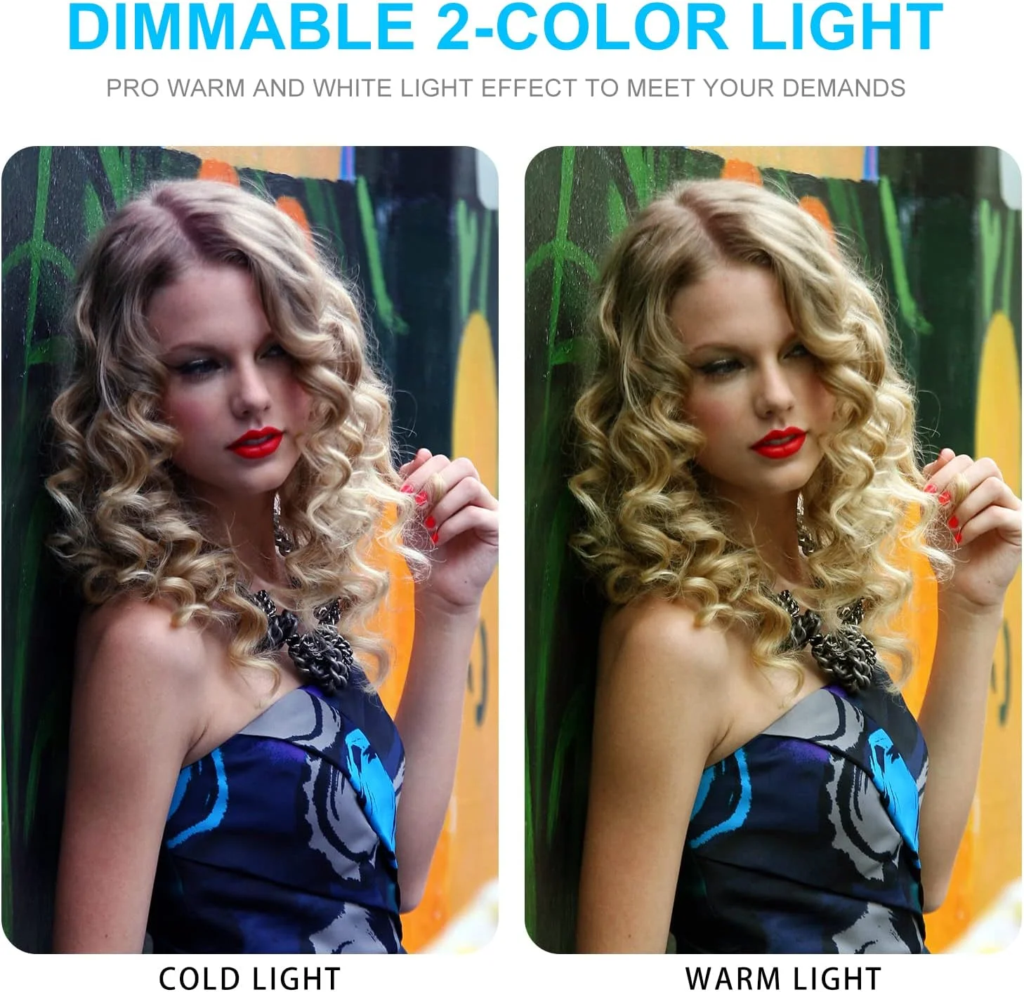 جعبه نور استودیوی عکس 60x60 سانتی‌متر، چادر نور تاشو قابل حمل برای عکاسی با روشنایی قابل تنظیم، غرفه عکس دیمر شونده با نورهای 240LED دو رنگ 3000-6500K و 7 پس زمینه رنگی