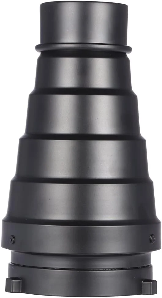 مخروطی فلزی با شبکه لانه زنبوری و کیت 5 رنگ برای فلاش استودیویی مانولایت با مانت بوئنز