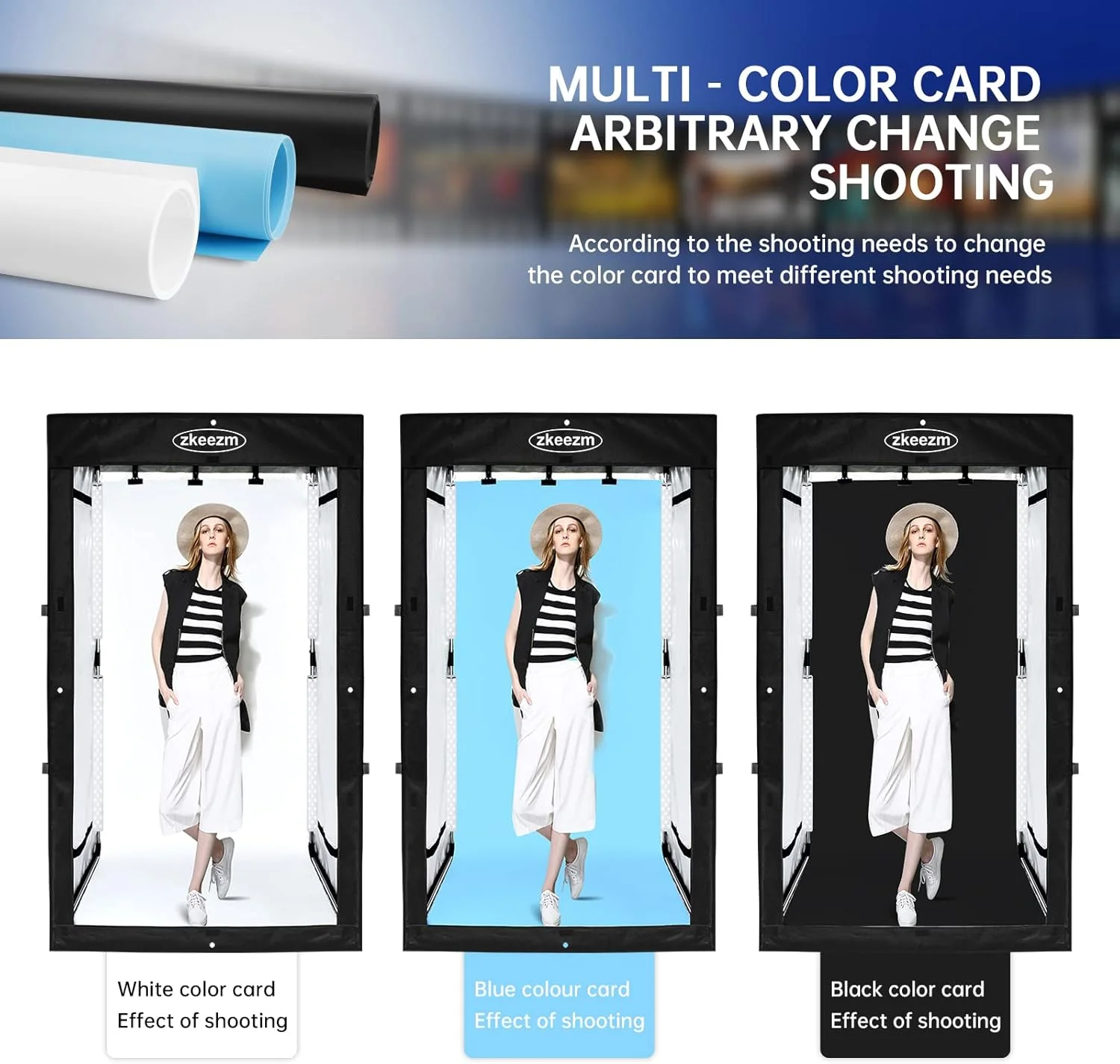 جعبه نور عکاسی استودیویی 2 متری با روشنایی قابل تنظیم جعبه نور عکاسی استودیویی 2 متری با روشنایی قابل تنظیم