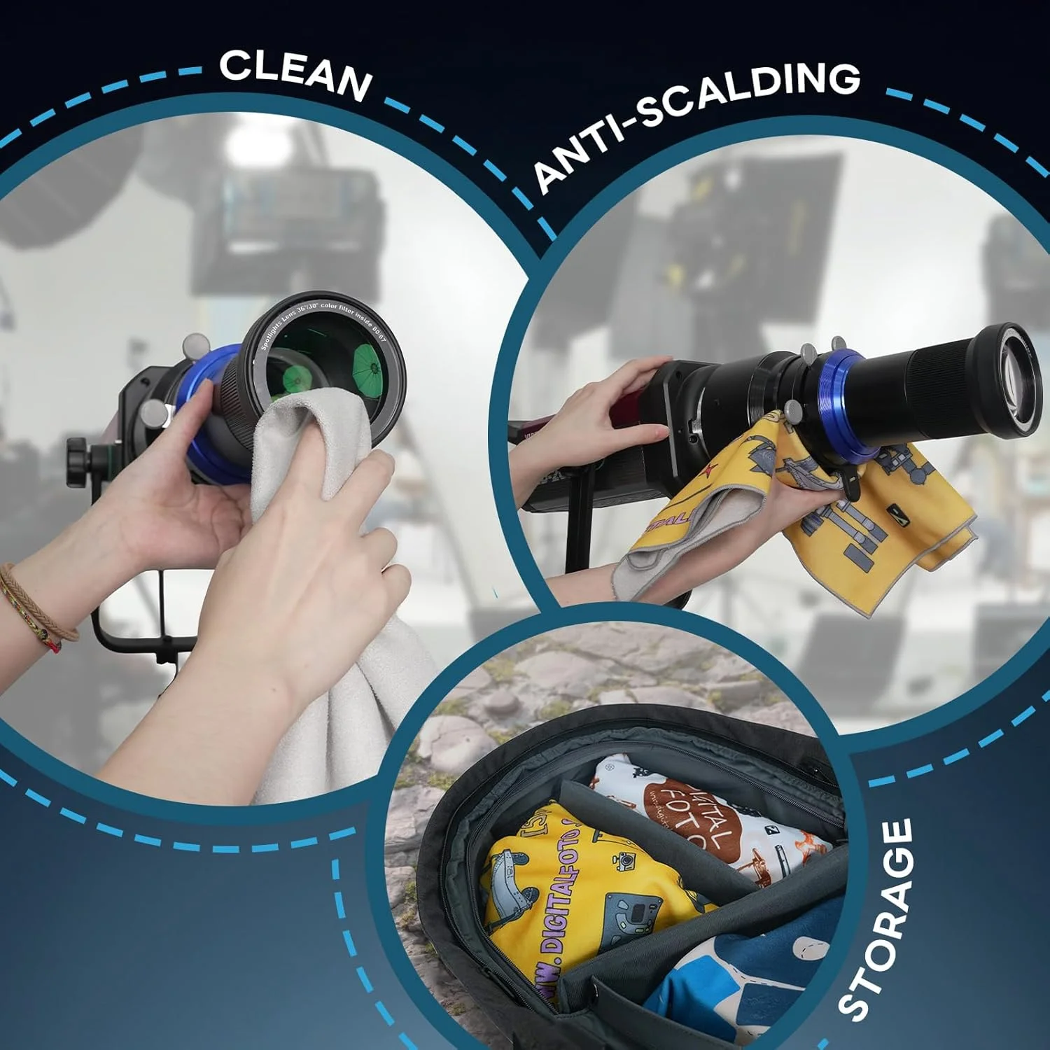 مخروطی دهانه بوئنز، لوازم جانبی نورپردازی استودیویی عکاسی سازگار با Aputure Amaran 100X,150c,600x Pro,AD400, Godox SL60, Neewer LED و غیره