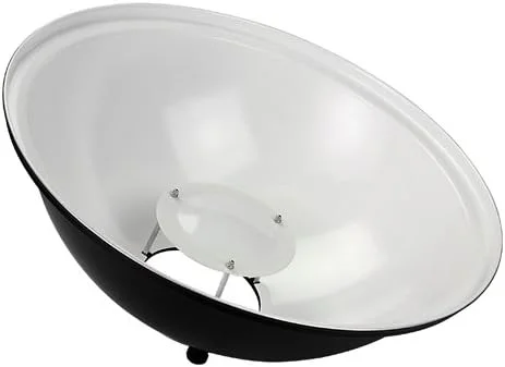 دیش زیبایی حرفه ای فوتودیوکس 48 سانتی متری (18 اینچ) برای مونو لایت های الینکروم، مونو لایت های پرولینکا، سری BXRi، سری D-lite، سری Ranger و فلاش استروب سری EL، بیوتی دیش