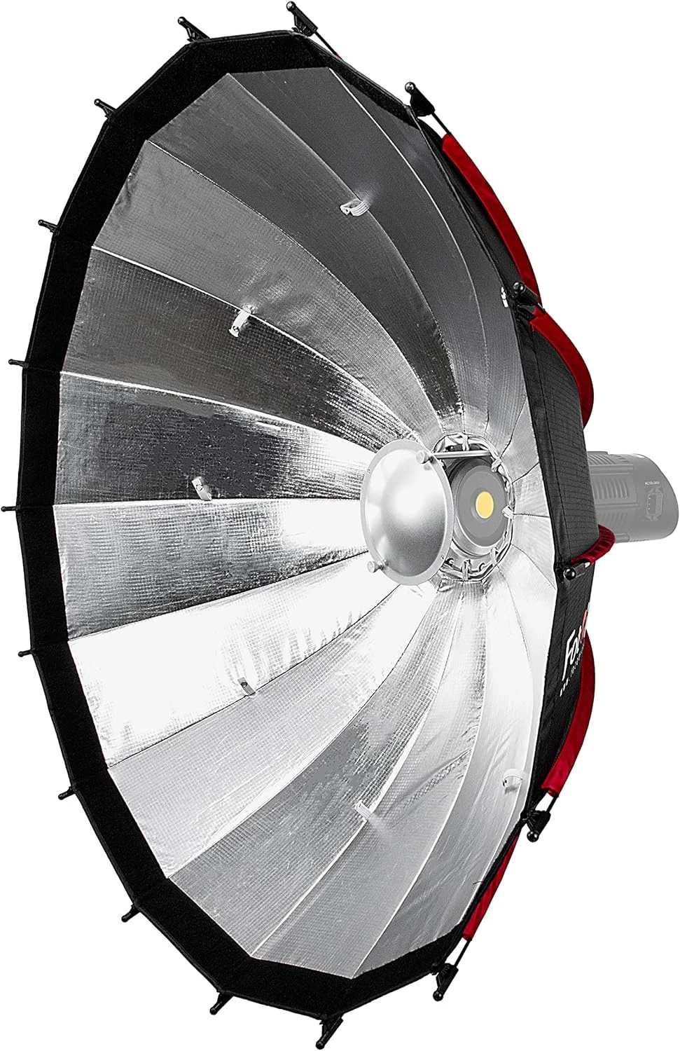 دیش بیوتی و سافت باکس تاشو 100 سانتی متری Fotodiox EZ-Pro DLX با مانت بوئنز و گرید - فضای داخلی و صفحه بازتابنده نقره ای با دیفیوزر دوبل