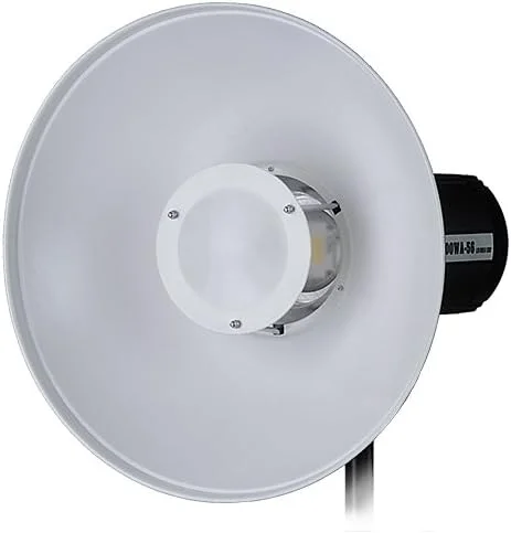 کاسه نور 40 سانتی‌متری تمام فلزی فوتودیوکس پرو با اینسرت فوتوژنیک - داخل سفید ملایم