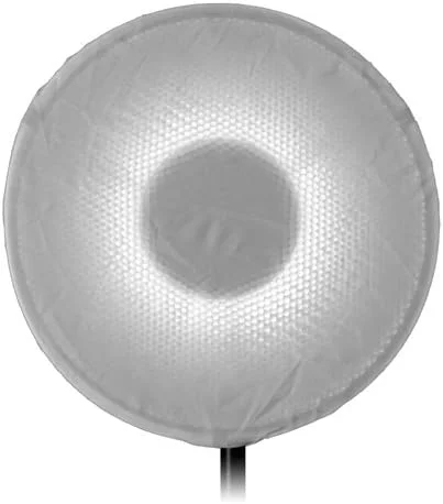 کاسه نور 40 سانتی‌متری تمام فلزی فوتودیوکس پرو با اینسرت فوتوژنیک - داخل سفید ملایم