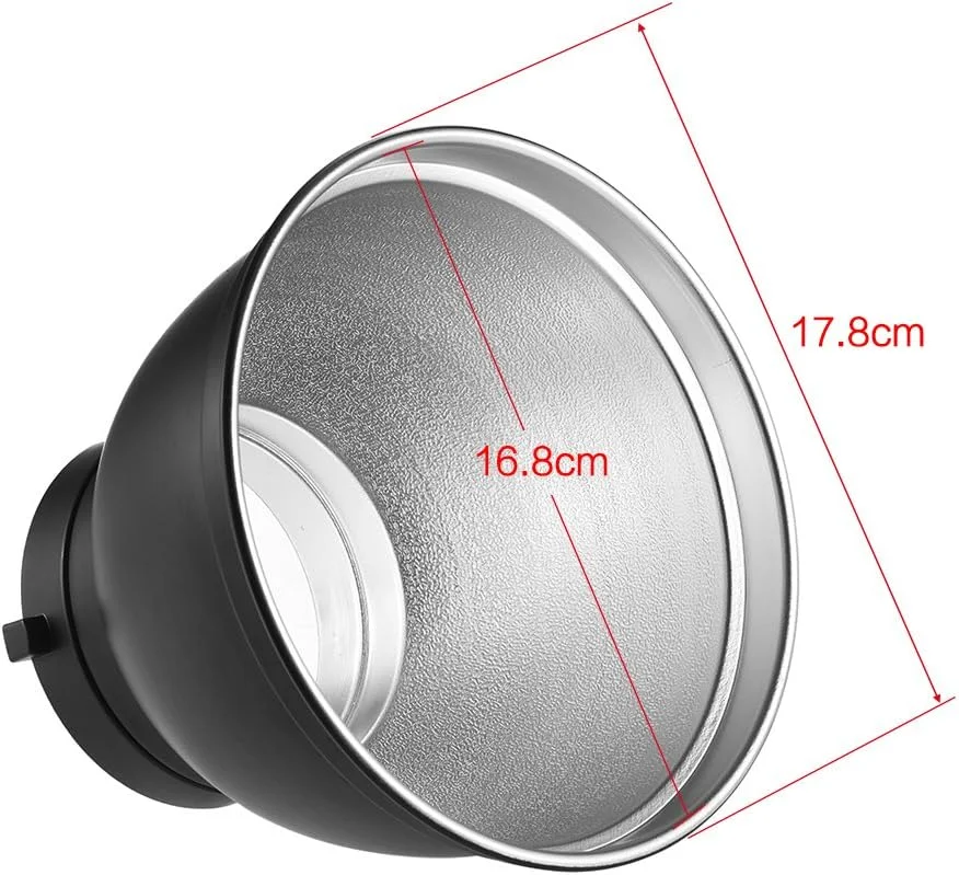 رفلکتور استاندارد 7 اینچی Andoer با گرید لانه زنبوری 10°، 30°، 50° برای نور فلاش استودیویی با مانت بوئنز