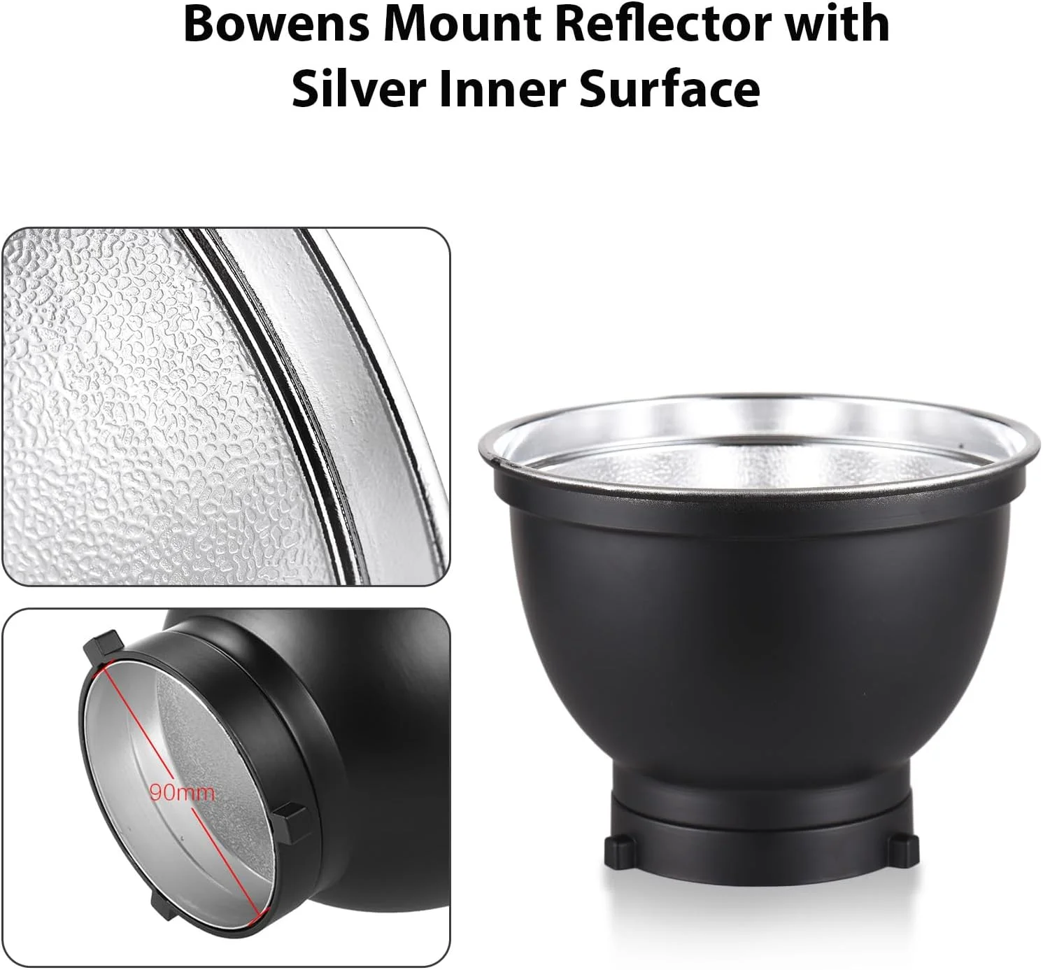 رفلکتور استاندارد 7 اینچی Andoer + کیت گرید لانه زنبوری عکاسی 6 عددی 10°/20°/30°/40°/50°/60° سایه بان لانه زنبوری برای نور استودیویی با مانت بوئنز