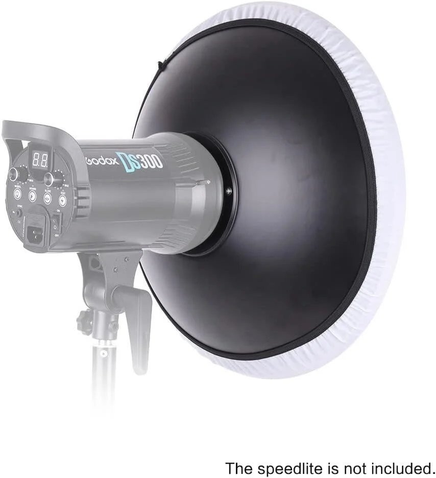 بازتابنده دیش بیوتی 41 سانتی متری استروب لایتینگ برای مانت بوئنز، لوازم جانبی استودیوی نورپردازی عکاسی اسپیدلایت