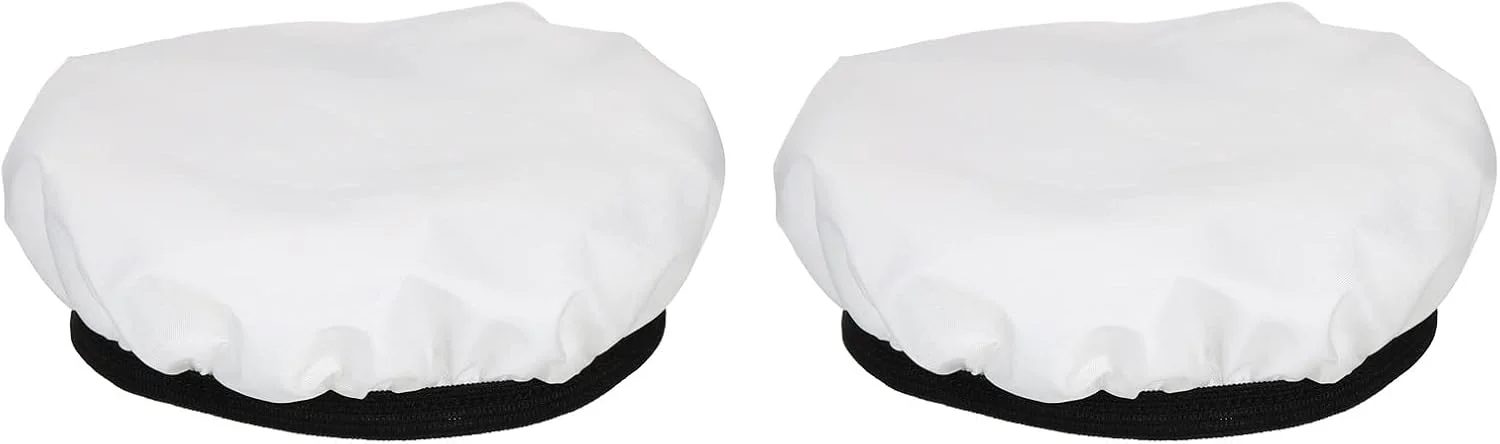 روکش دیفیوزر نرم لامپ 18 سانتی‌متری 7 اینچی، بسته 2 عددی دیفیوزر پارچه‌ای جوراب بازتابنده استروب برای فلاش، سافت باکس استودیوی عکاسی، سفید