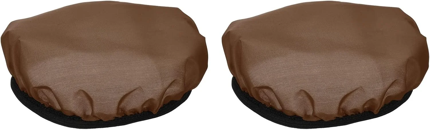 روکش دیفیوزر نرم لامپ 18 سانتی متری 7 اینچی، بسته 2 عددی دیفیوزر پارچه ای جوراب لامپ بازتابنده استروب برای استودیوی عکاسی دیش زیبایی فلاش، قهوه ای