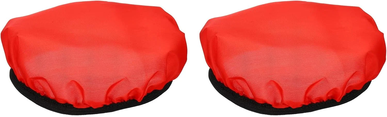 روکش دیفیوزر نرم لامپ 18 سانتی متری 7 اینچی، بسته 2 عددی دیفیوزر پارچه ای جوراب لامپ بازتابنده استروب برای استودیوی عکاسی دیش زیبایی فلاش لایت، قرمز