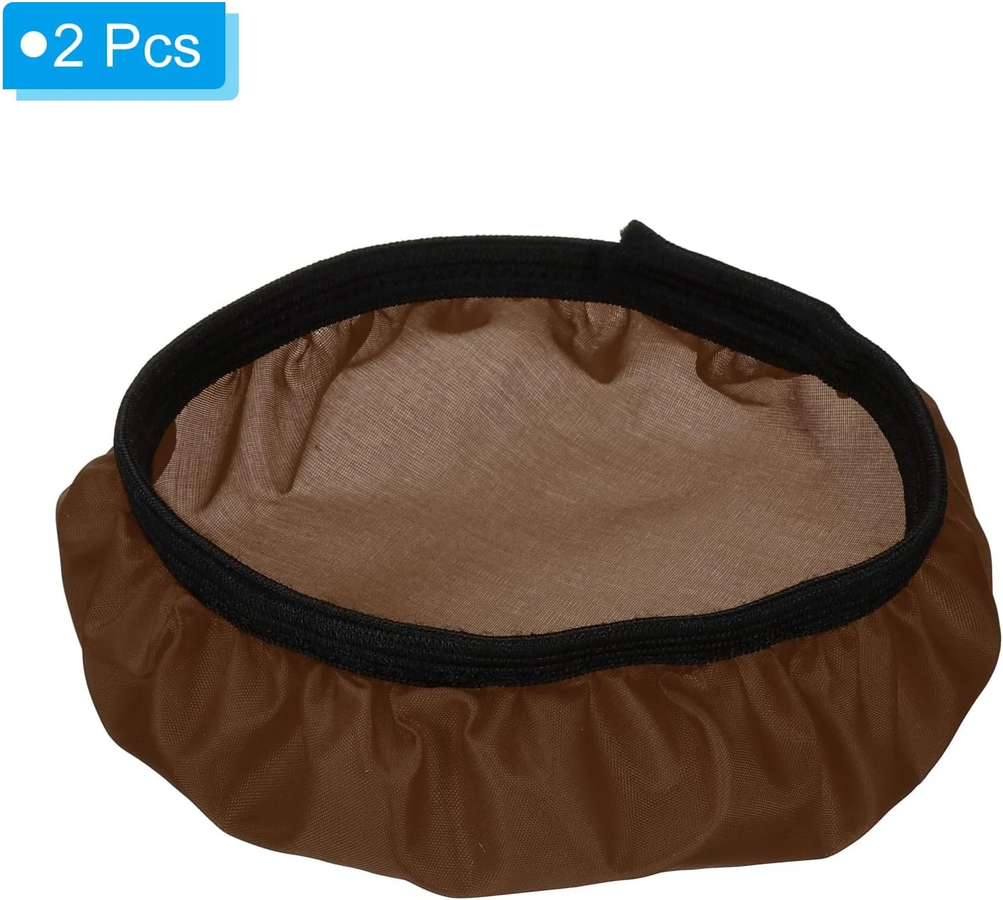 روکش دیفیوزر نرم لامپ 18 سانتی متری 7 اینچی، بسته 2 عددی دیفیوزر پارچه ای جوراب لامپ بازتابنده استروب برای استودیوی عکاسی دیش زیبایی فلاش، قهوه ای