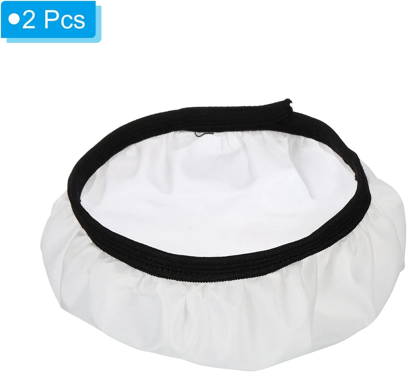 روکش دیفیوزر نرم لامپ 18 سانتی‌متری 7 اینچی، بسته 2 عددی دیفیوزر پارچه‌ای جوراب بازتابنده استروب برای فلاش، سافت باکس استودیوی عکاسی، سفید