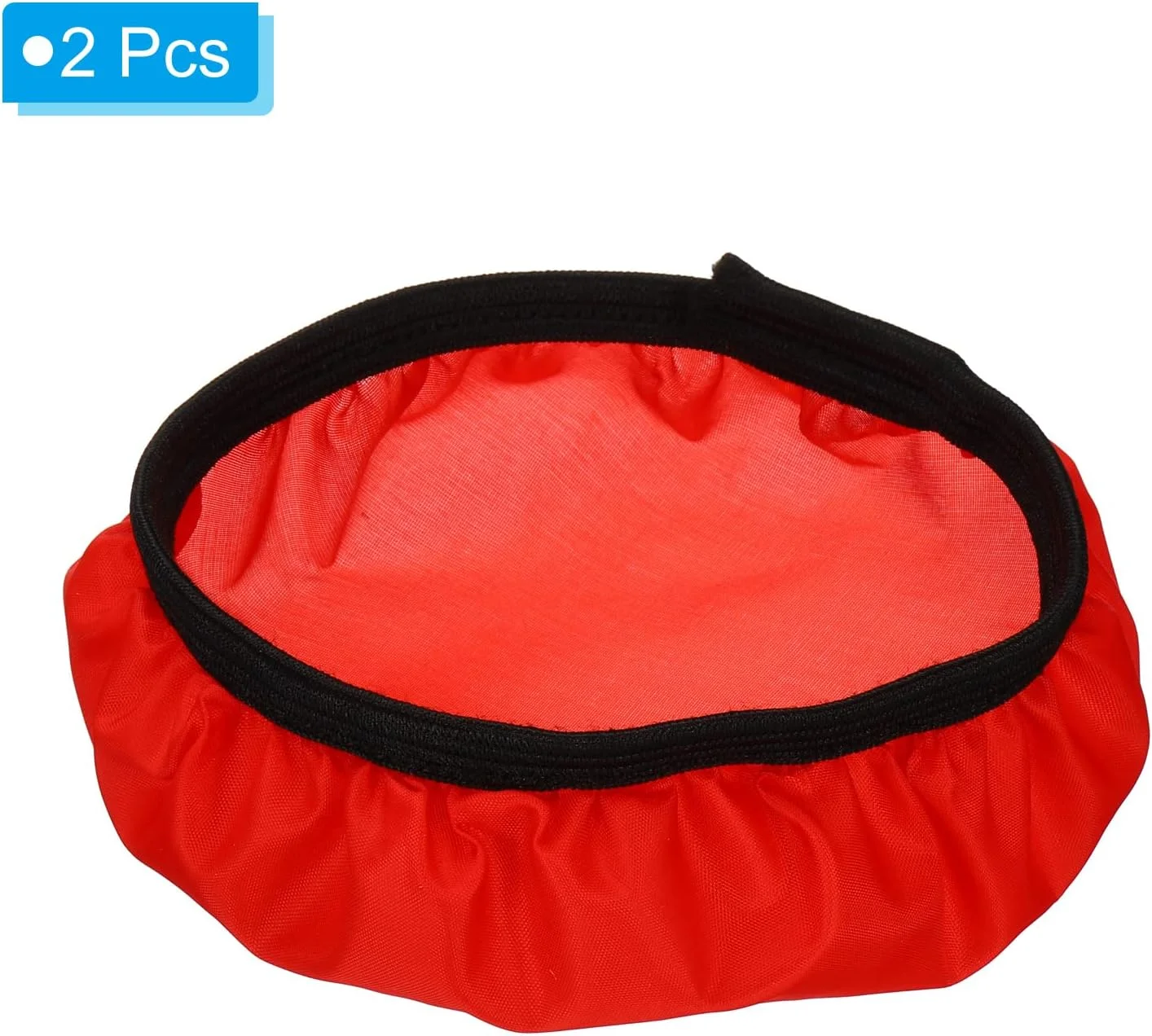 روکش دیفیوزر نرم لامپ 18 سانتی متری 7 اینچی، بسته 2 عددی دیفیوزر پارچه ای جوراب لامپ بازتابنده استروب برای استودیوی عکاسی دیش زیبایی فلاش لایت، قرمز