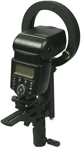 نگهدارنده فلاش اسپیدلایت سازگار با مانت بوئنز نوع S، قسمت L، مناسب برای کاسه زیبایی، اسنوت، سافت باکس، بارندور و رفلکتور (فقط نگهدارنده L)