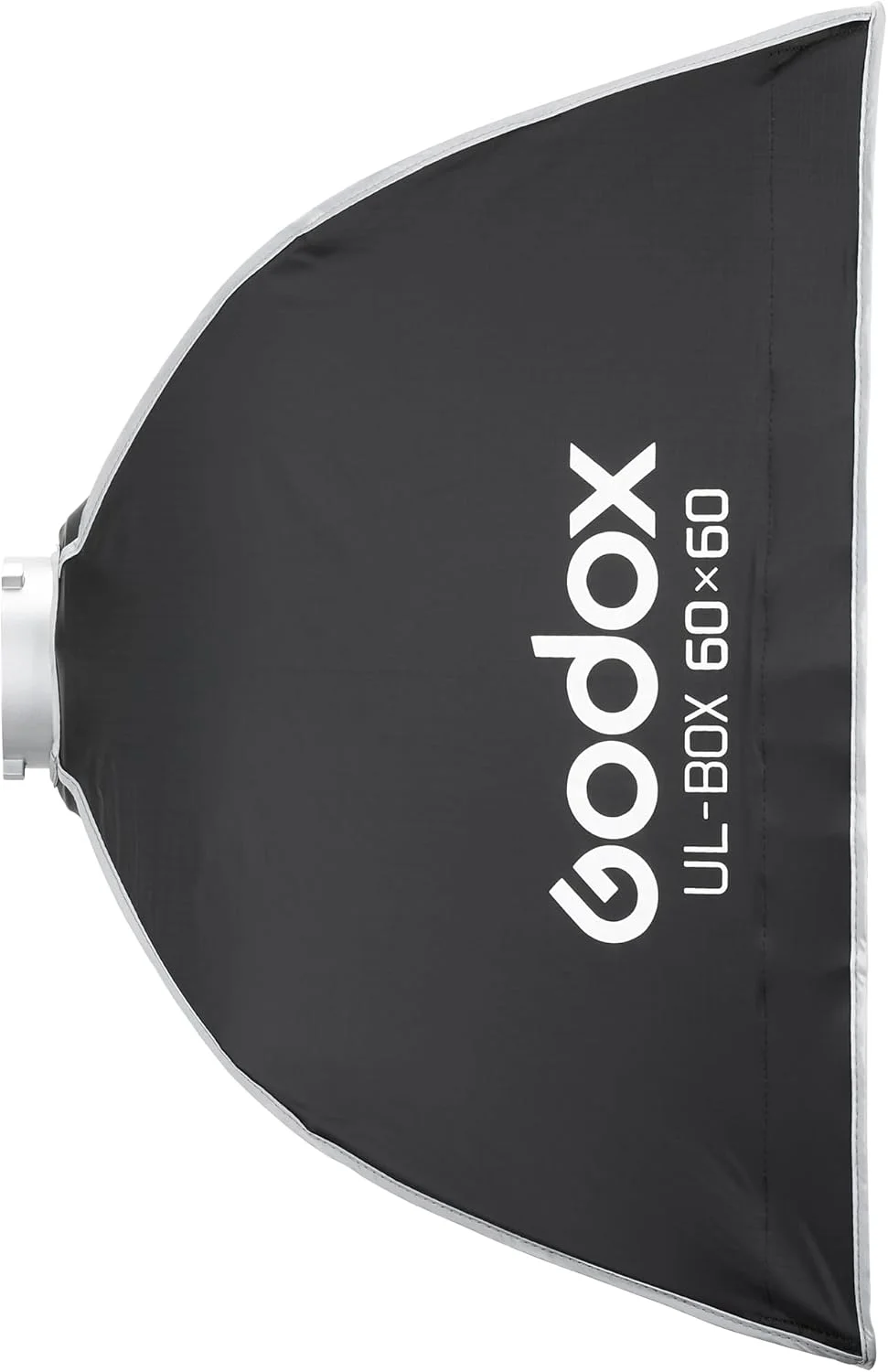 سافت باکس مربعی تاشو گودکس 24"x24"، سافت باکس نواری با نصب Bowens، دیفیوزرها، گرید، کیف، برای فلاش های استودیویی Godox SL60II AD400PRO AD600 و سایر فلاش های دارای مانت بوئنز.
