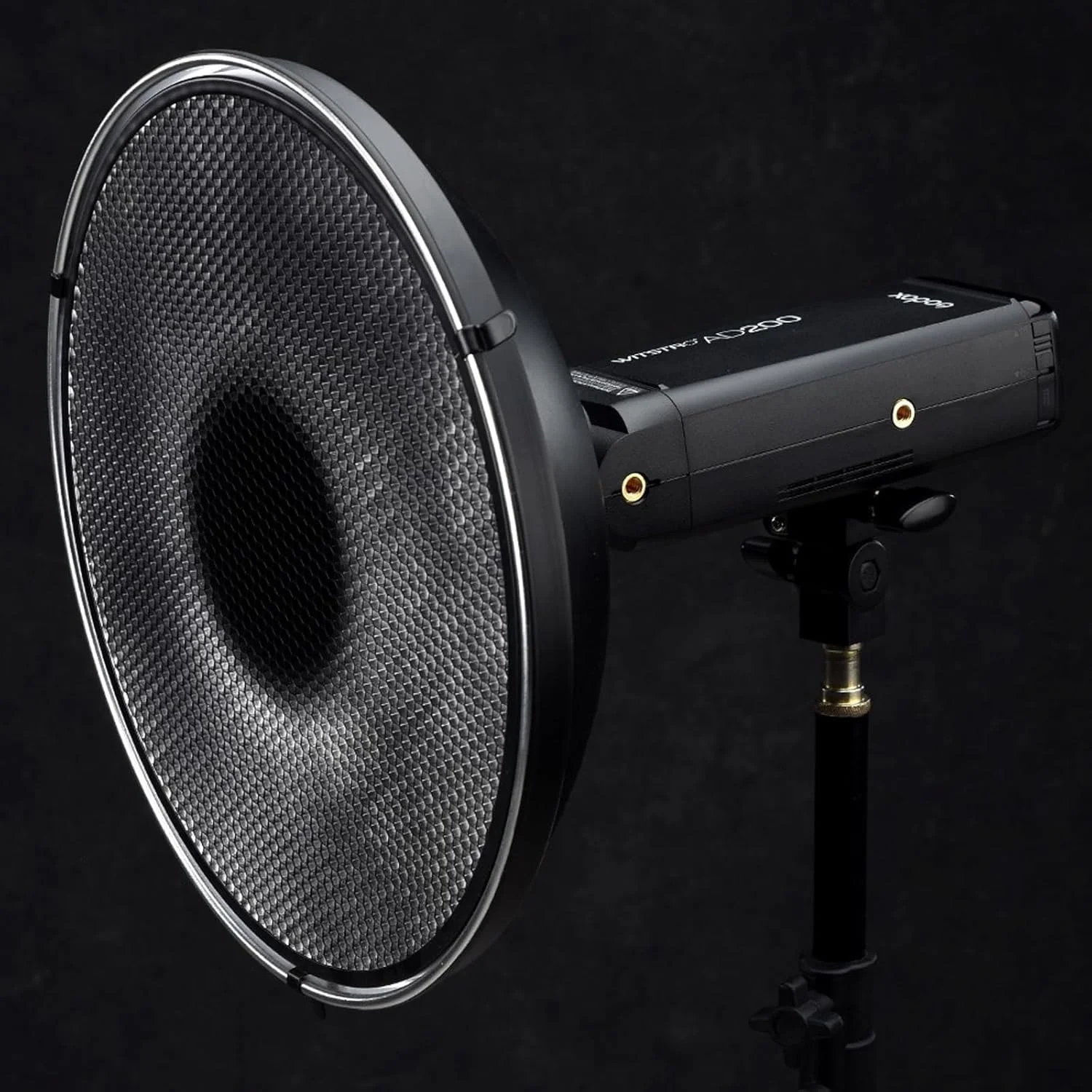 بازتابنده دیش زیبایی نقره ای EACHSHOT Godox AD-S3 به همراه پوشش لانه زنبوری برای فلاش های Godox AD200 AD200Pro AD180 AD360 AD360II