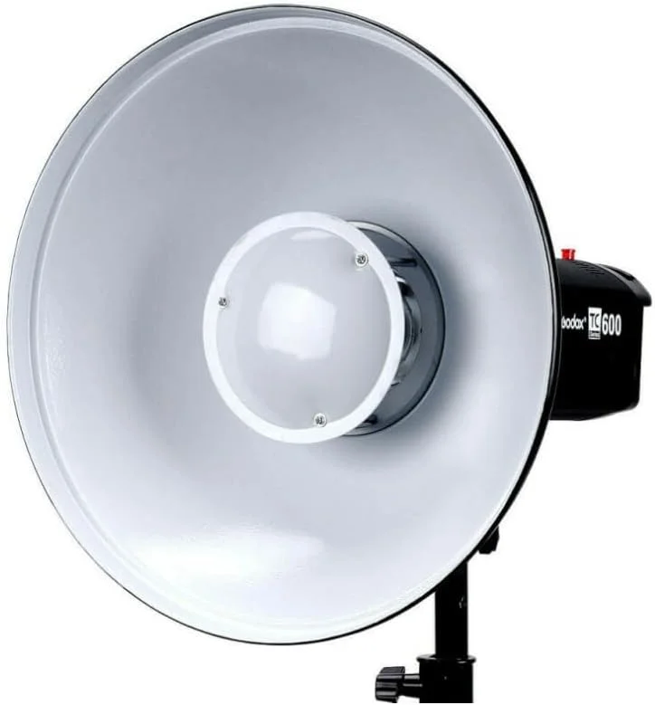 رفلکتور بیوتی دیش گودوکس BDR W550 سفید 55 سانتی متر مشکی