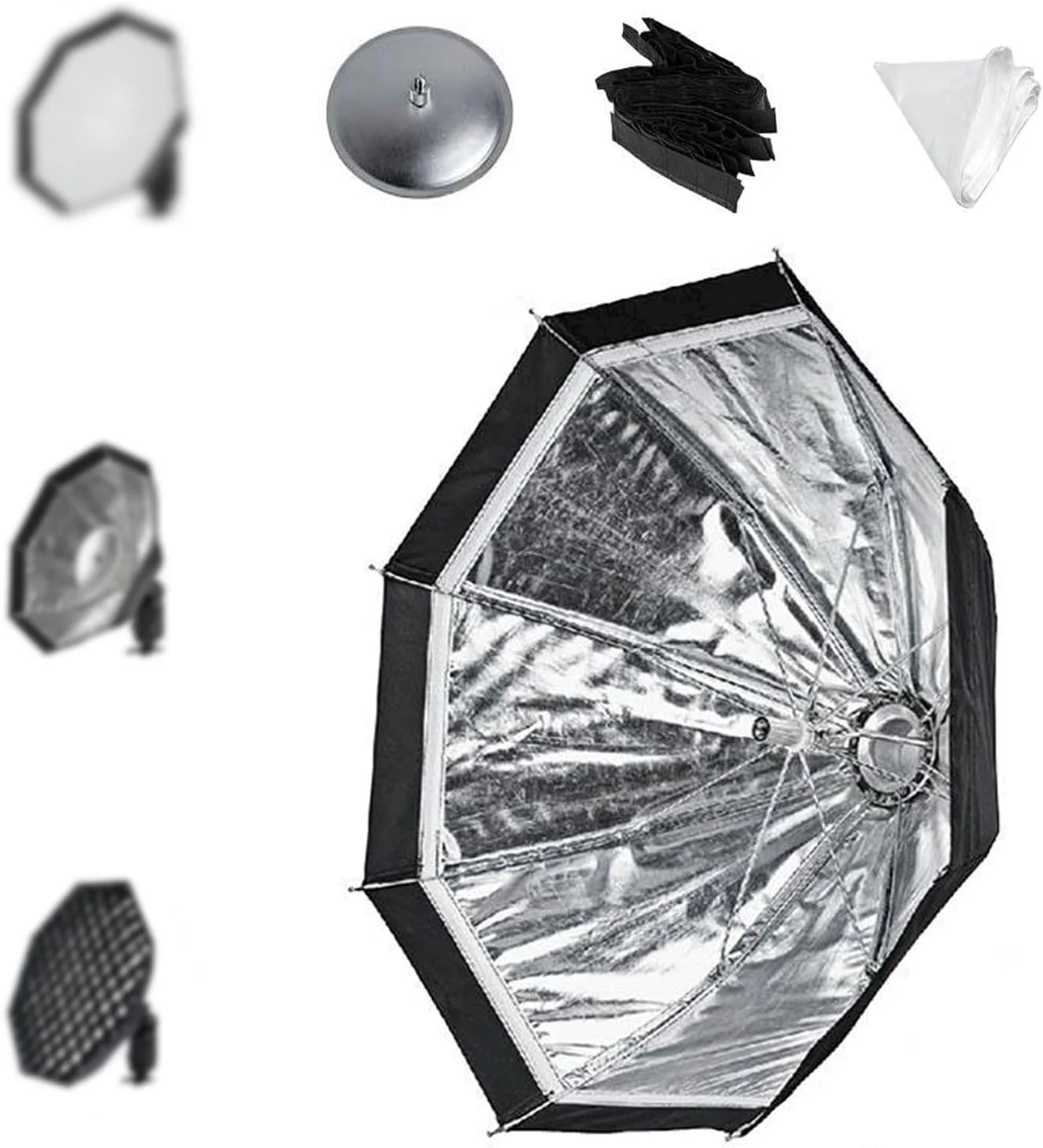 سافت باکس چتری 19 اینچی گودکس AD-S7 - لوازم جانبی نورپردازی حرفه ای برای گودکس AD360II AD200 AD200Pro - جلوه بیوتی دیش، نصب سریع - ایده آل برای عکاسی پرتره و فشن