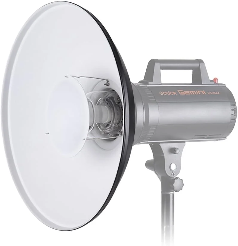 نورپردازی استودیویی کاسه زیبایی ۴۱ سانتی متری / ۱۶ اینچی Speedlite Strobe با مانت Bowens به همراه بازتابنده، لانه زنبوری و پارچه نرم