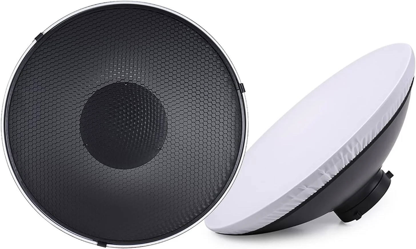 نورپردازی استودیویی موریلیان، دیفیوزر کاسه زیبایی 41 سانتی‌متری / 16 اینچی برای فلاش‌های استودیویی با مانت بوئنز، به همراه رفلکتور، لانه زنبوری و پارچه سافت