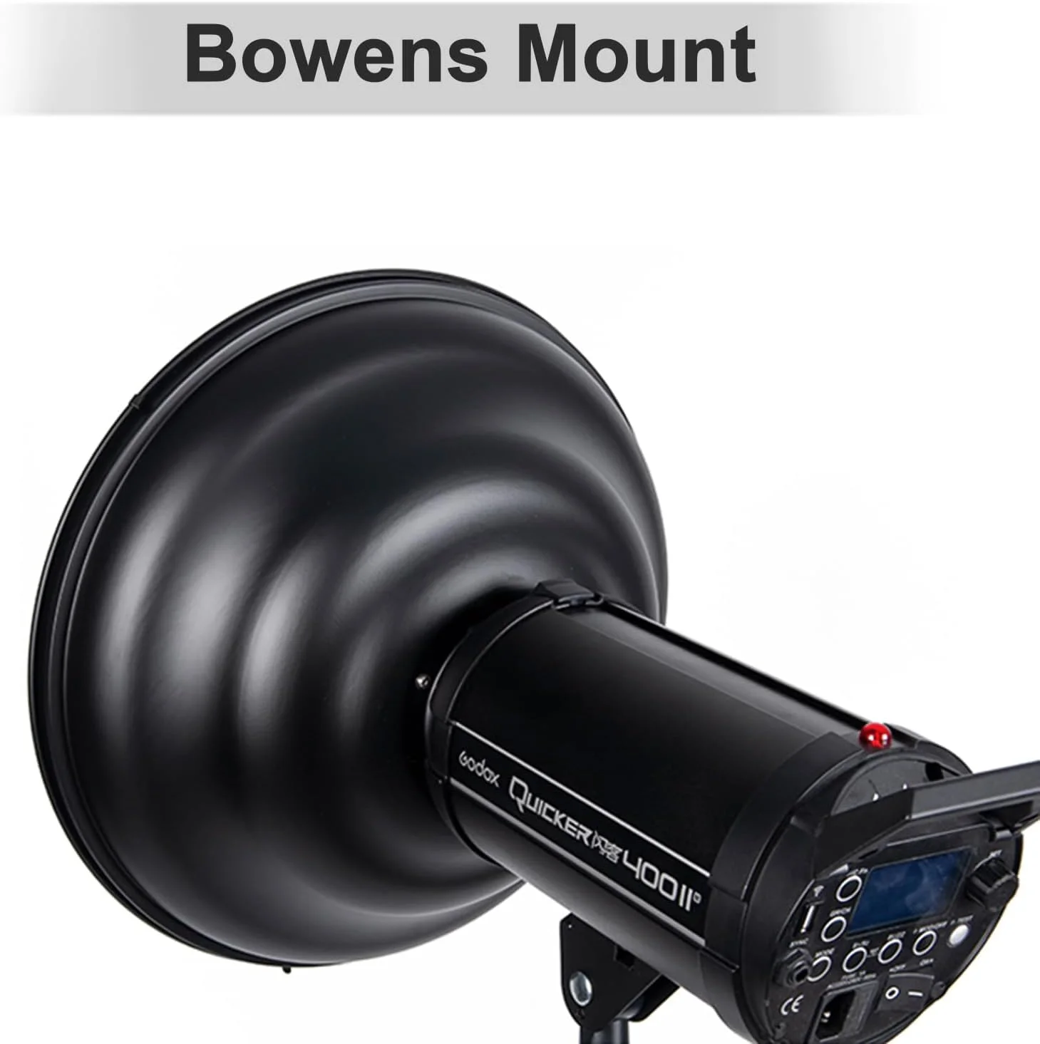 دیش زیبایی رفلکتور عکاسی استودیویی 41.2 سانتی‌متری با گرید لانه زنبوری و پارچه نرم برای نور فلاش استروب مانت بوئنز، سطح داخلی نقره‌ای