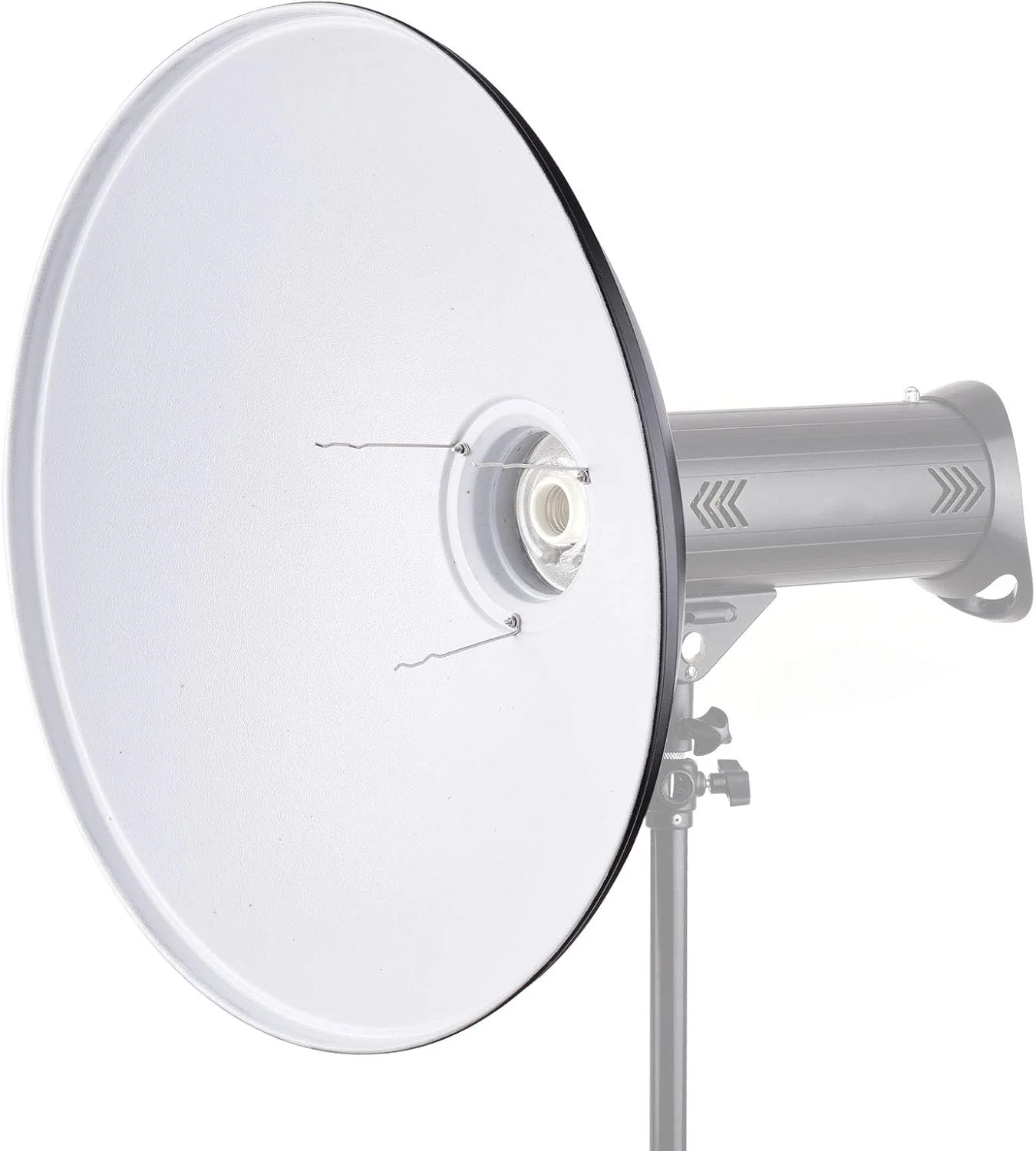 دیفیوزر، دیش سایه بان بازتابنده استاندارد 22 اینچی با پارچه نرم، ارائه نورپردازی ایده آل برای عکاسی پرتره، بهبود ویژگی های صورت و برجسته کردن جزئیات