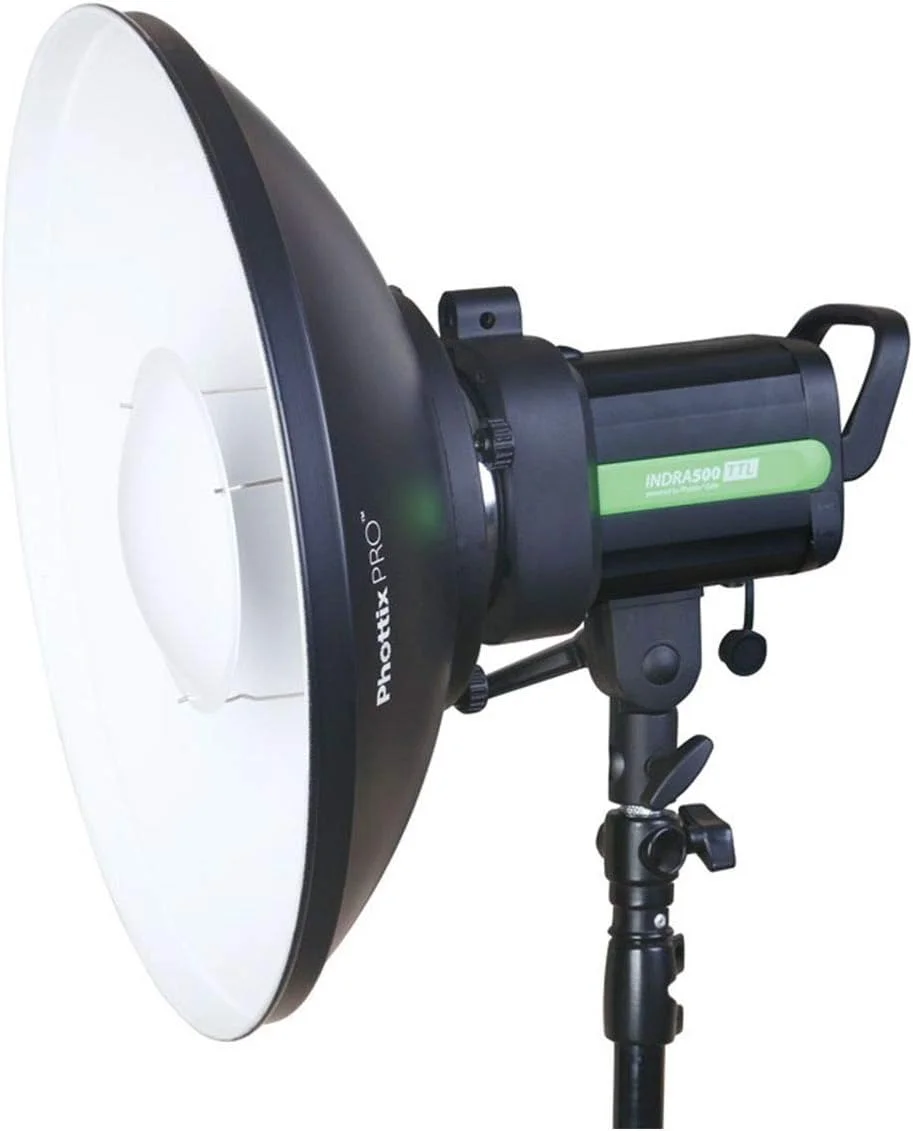 فوتیکس-فوتو و استودیو - بیوتی دیش Mk II با مانت بوئنز (42 سانتی متر، 16 اینچ، سفید)