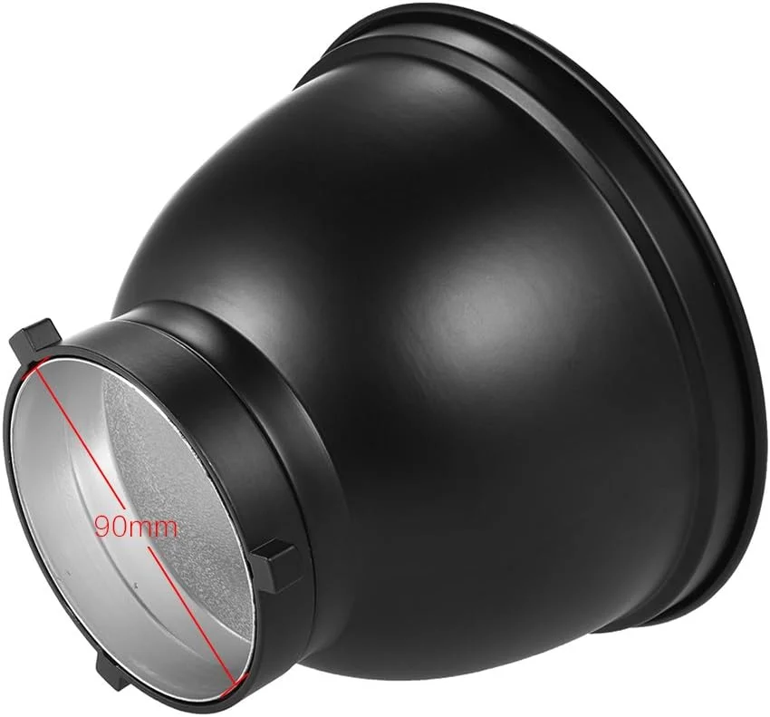 بازتابنده استاندارد 7 اینچی با شبکه لانه زنبوری 60 درجه برای نور فلاش استودیویی با مانت بوئنز DOOMUN