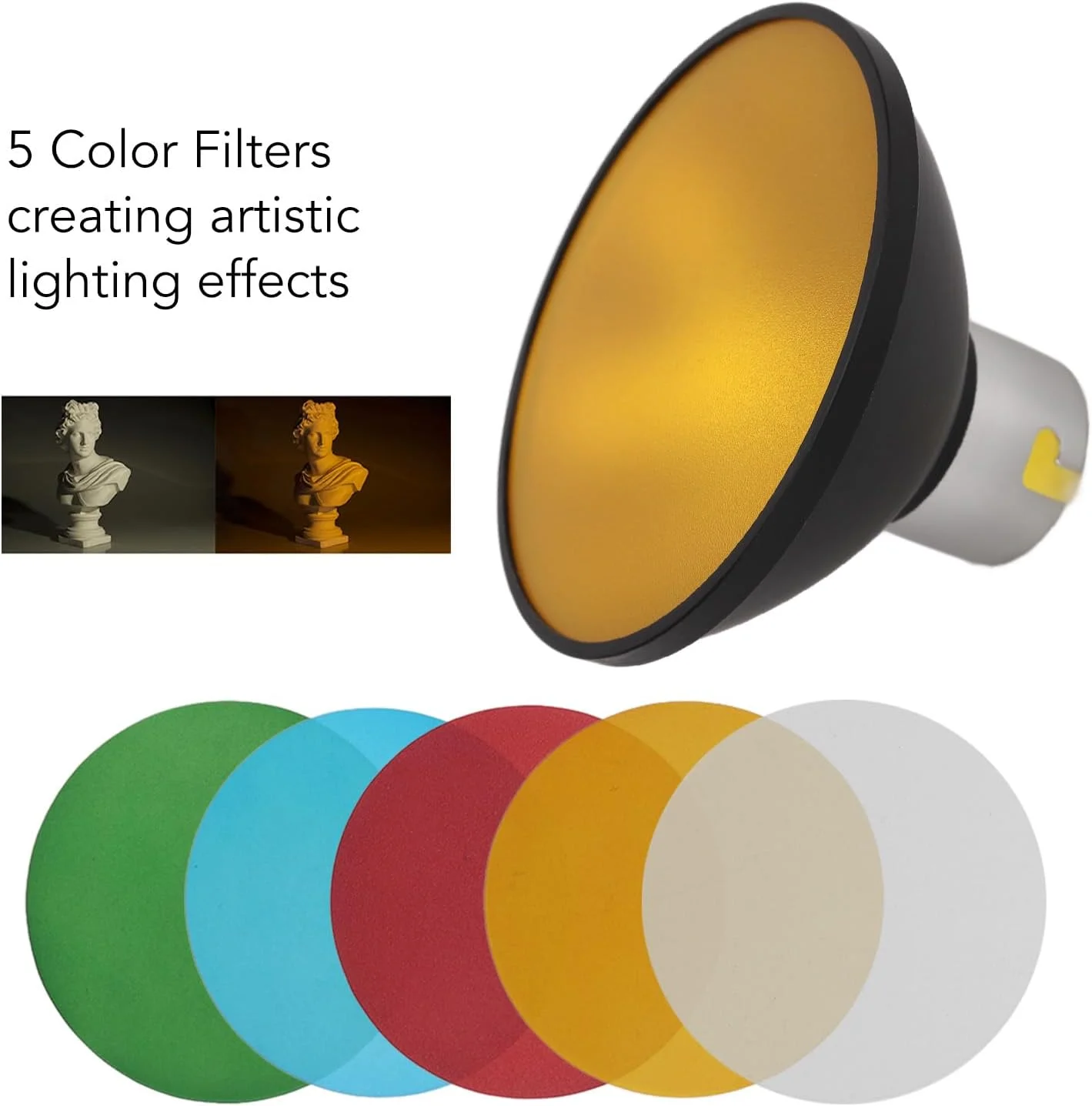 بازتابنده آلومینیومی 12 سانتی متری Tihebeyan با 5 فیلتر رنگی پخش کننده نرم، بهبود عملکرد فلاش برای Gooix AD200 AD200PRO AD360II، ایده آل برای اهداف نورپردازی هنری بازتابنده آلومینیومی 12 سانتی متری Tihebeyan با 5 فیلتر رنگی پخش کننده نرم، بهبود عملکرد فلاش برای Gooix AD200 AD200PRO AD360II، ایده آل برای اهداف نورپردازی هنری