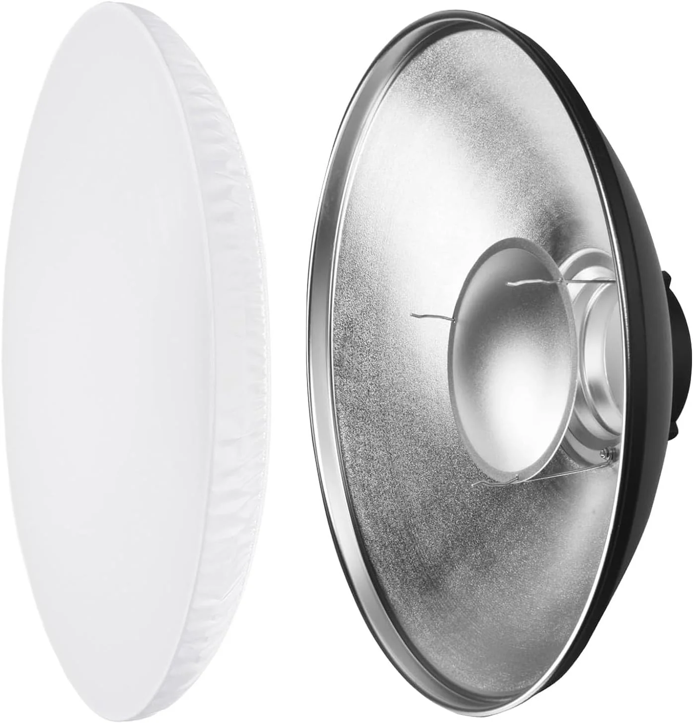 بازتابنده استاندارد 42 سانتی متری با دیفیوزر جورابی سفید، گرید لانه زنبوری و کیف حمل برای فلاش استودیویی با مانت بوئنز (42 سانتی متر) بازتابنده استاندارد 42 سانتی متری با دیفیوزر جورابی سفید، گرید لانه زنبوری و کیف حمل برای فلاش استودیویی با مانت بوئنز (42 سانتی متر)