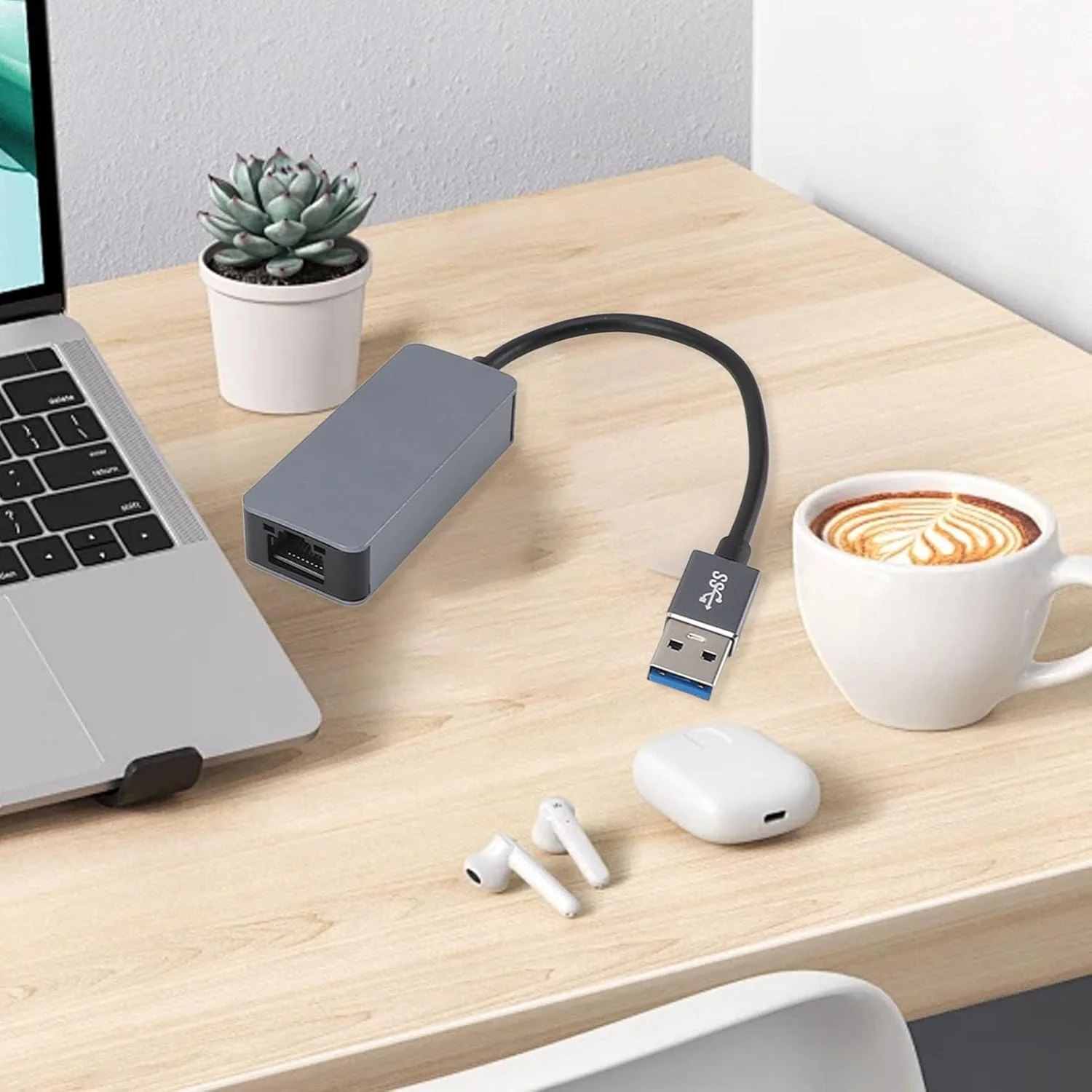 آداپتور USB 3.0 به اترنت 2.5 گیگابیتی برای سیستم عامل X، آداپتور اترنت USB 3.2 AM به 2.5 گیگابیتی پرسرعت و قابل حمل، بدون نیاز به نصب.