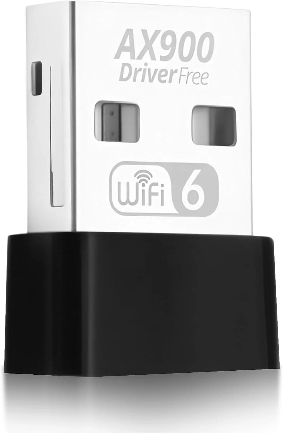 آداپتور وای فای AX900، دانگل USB وای فای 6 بی سیم دو بانده 5 گیگاهرتز/2.4 گیگاهرتز برای لپ تاپ رومیزی، سرعت 600 مگابیت بر ثانیه، اتصال آسان برای ویندوز/لینوکس، دانگل USB وای فای امن WPA3